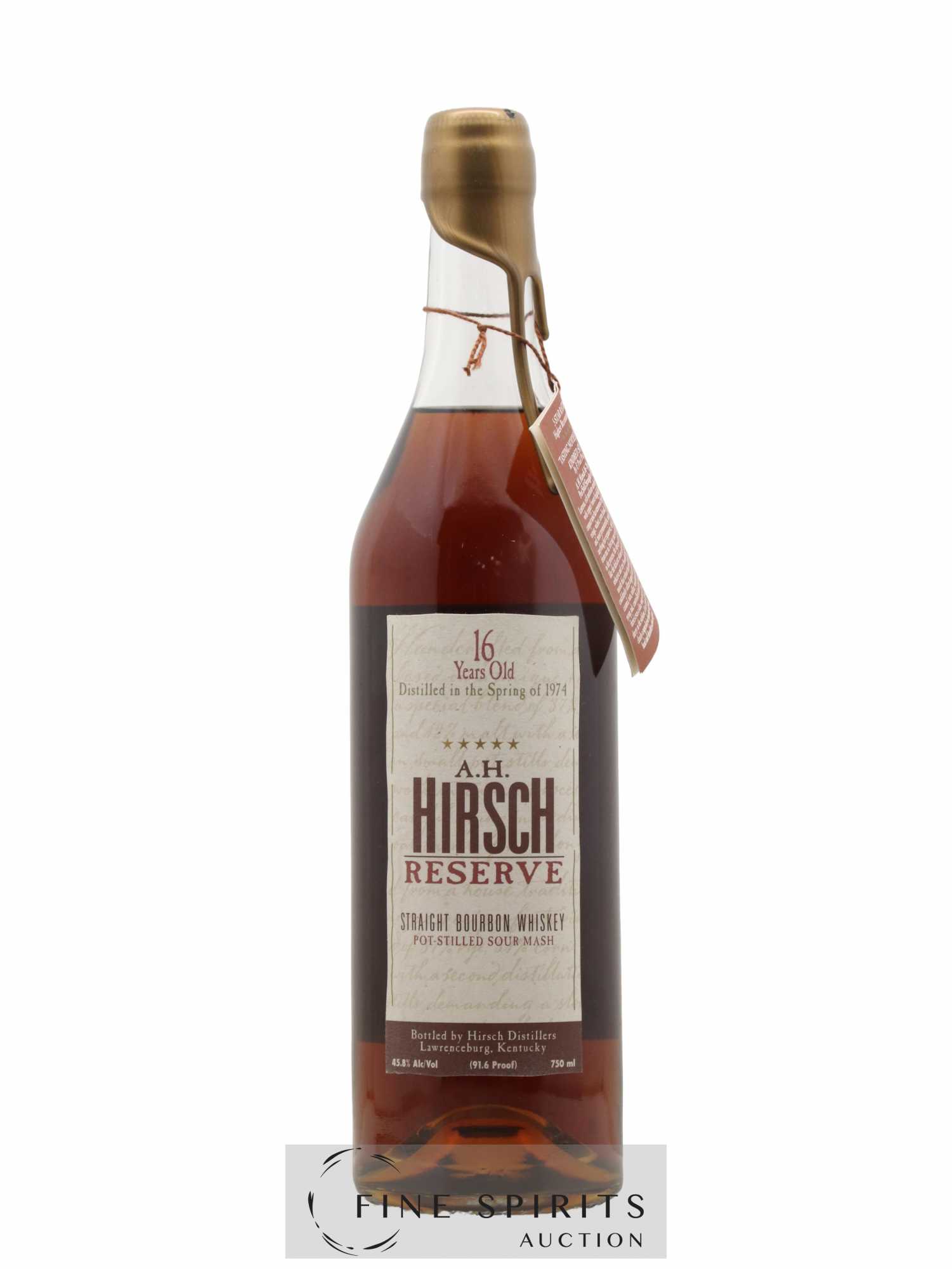 A.H. Hirsch 16 years 1974 Of. Reserve