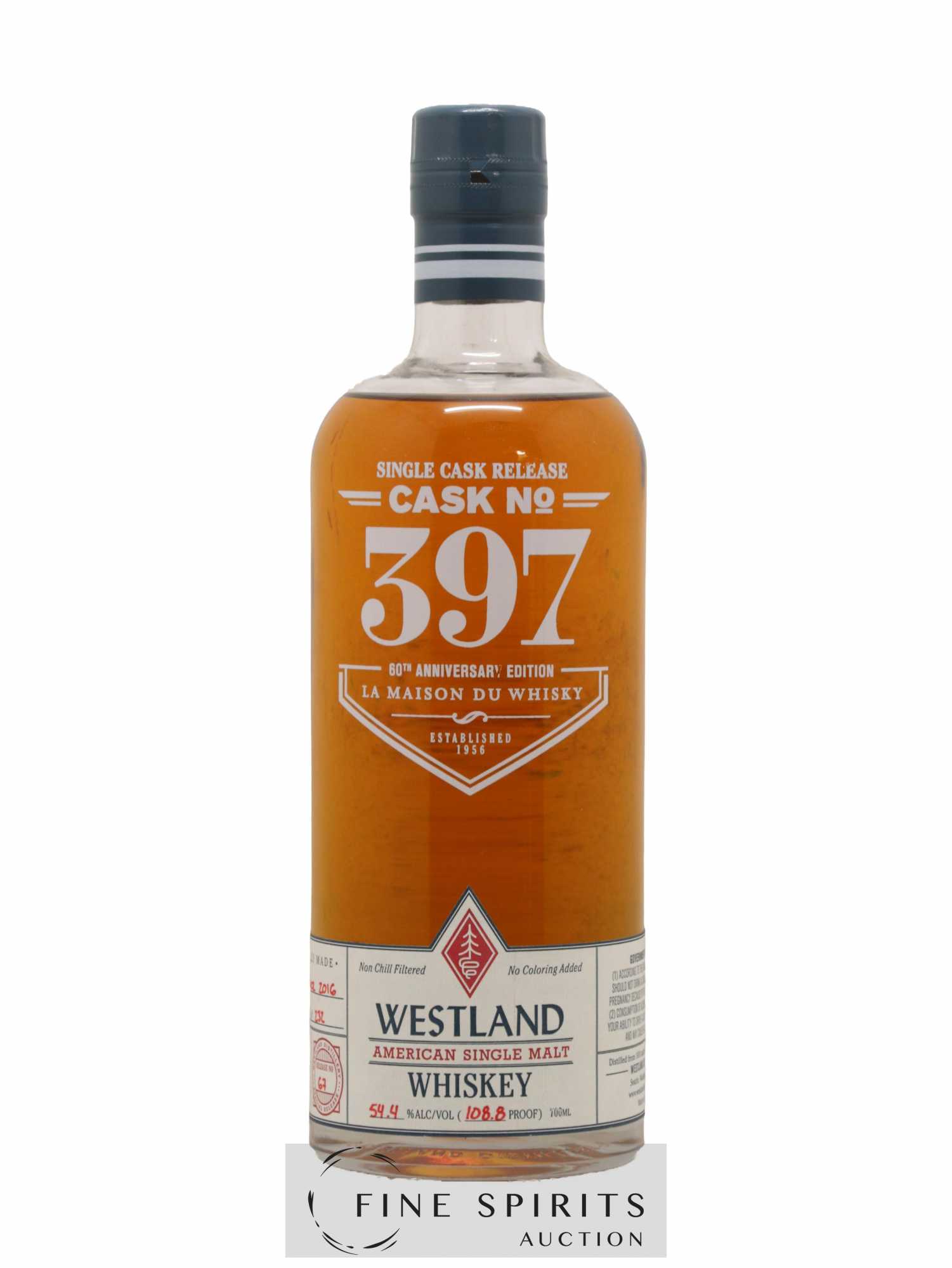 Westland Of. Cask n°397 - One of 232 - bottled 2016 LMDW 60th Anniversary