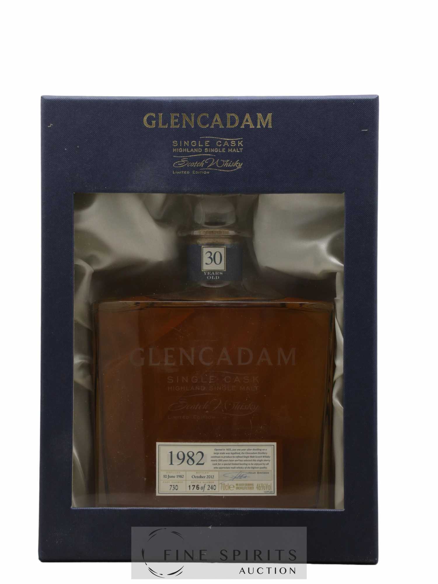 Glencadam 30 years 1982 Of. Single Cask n°730 - One of 240 - bottled 2012 Limited Edition