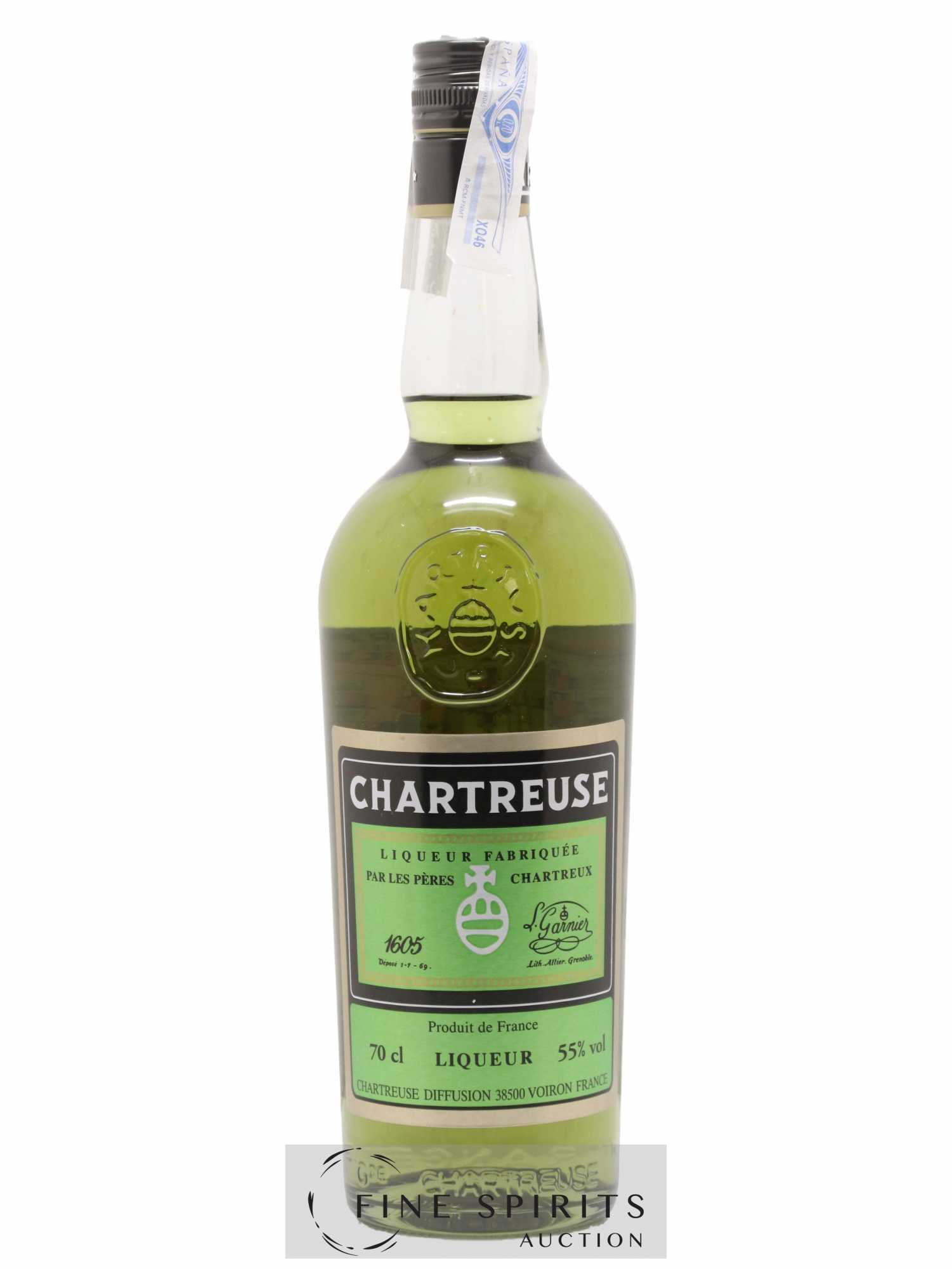 Ancienne Bouteille Chartreuse - Verre, Espagne XXème - Probablement Pleine