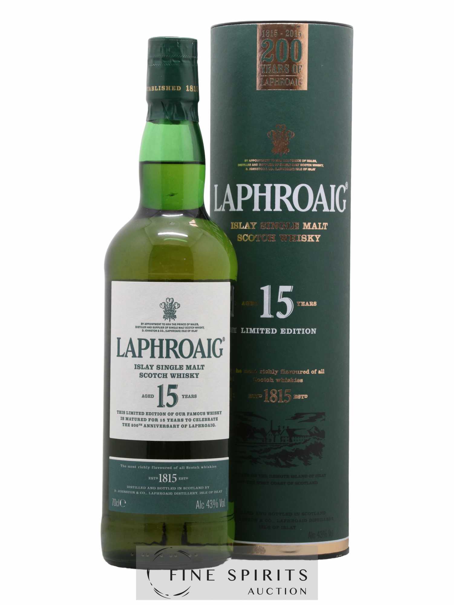 Laphroaig 15 years Of. 200th Anniversary Limited Edition
