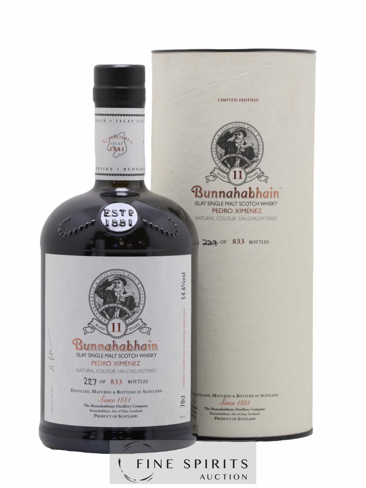 Bunnahabhain 11 years Of. Pedro Ximénez One of 833 Limited Edition