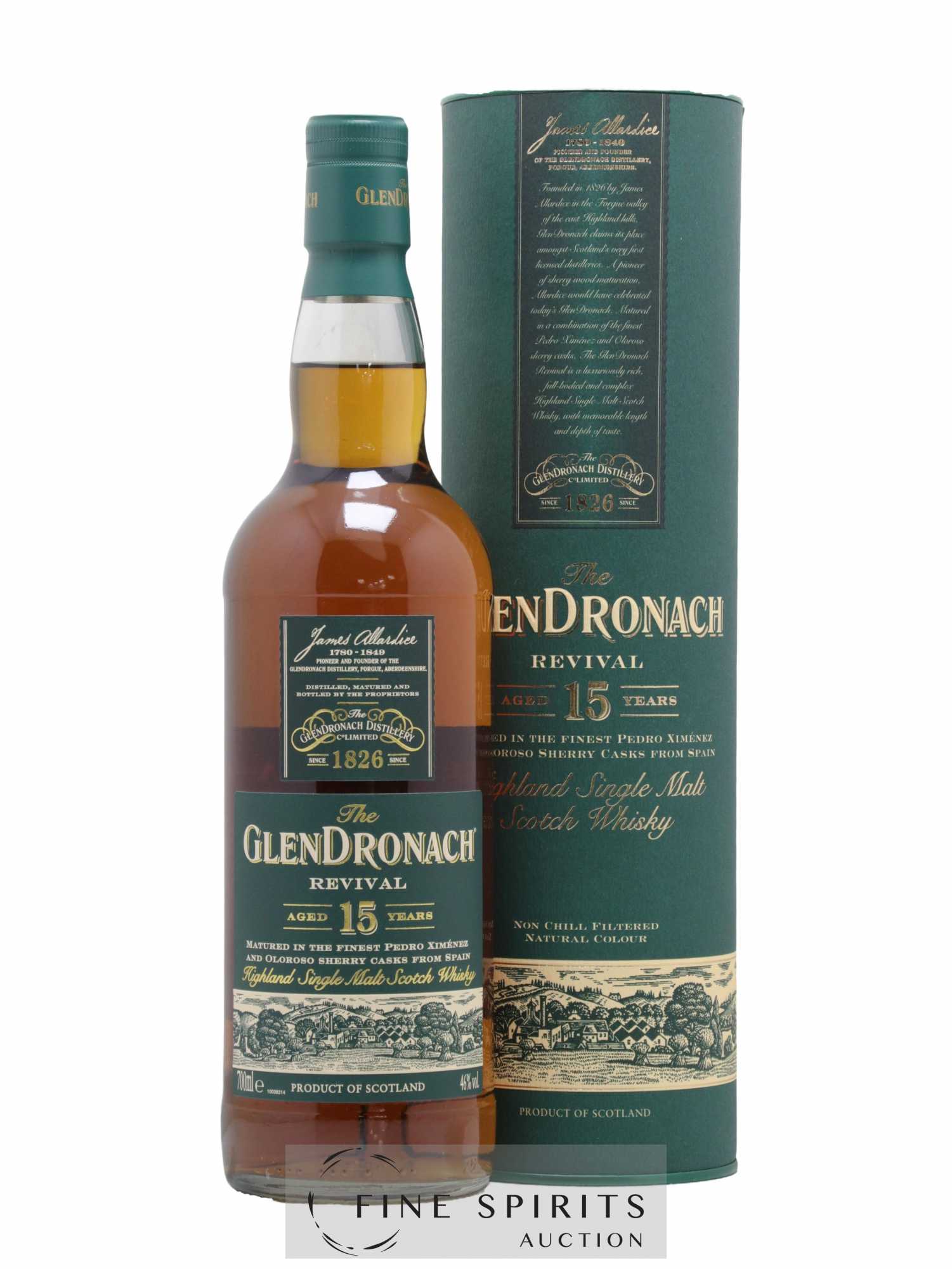 The Glendronach 15 years Of. Revival Pedro Ximenez and Spanish Oloroso Sherry Casks