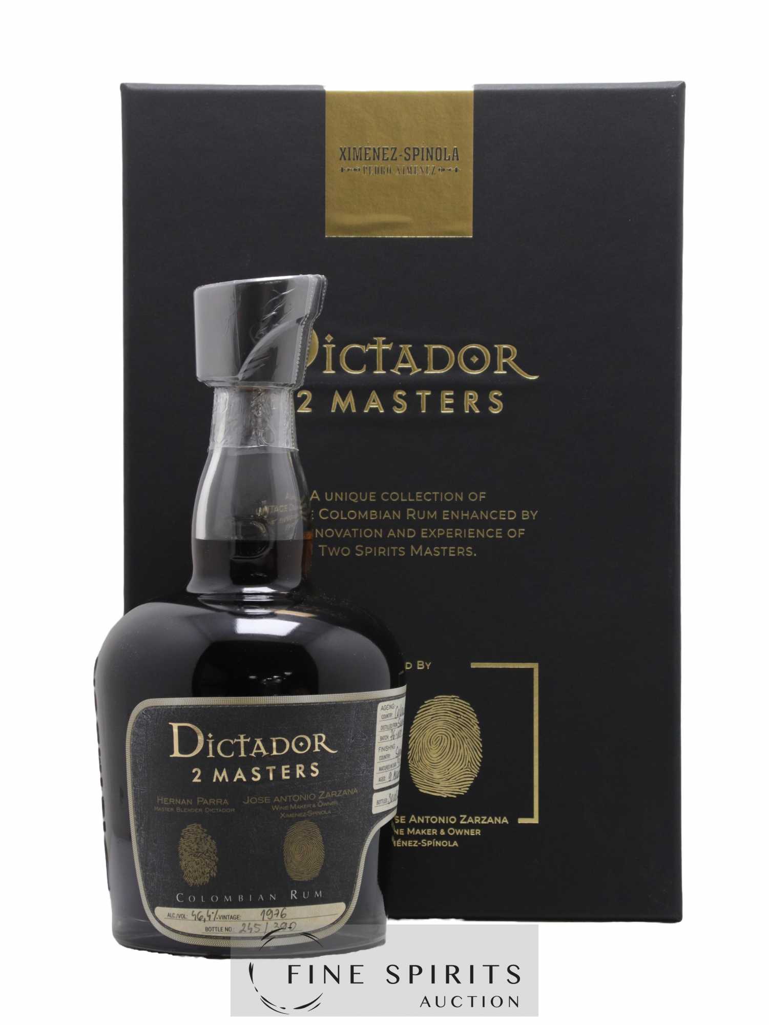 Dictador 45 years 1976 Of. 2 Masters Ximenez-Spinola Batch 76-101 - One of 390 - bottled 2021