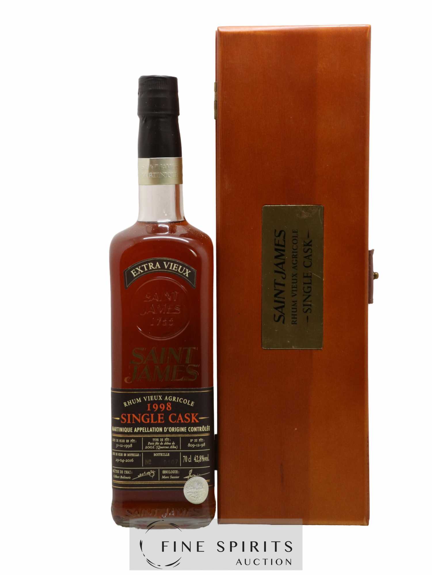 Saint James 1998 Of. Single Cask n°806-12-98 - bottled 2016