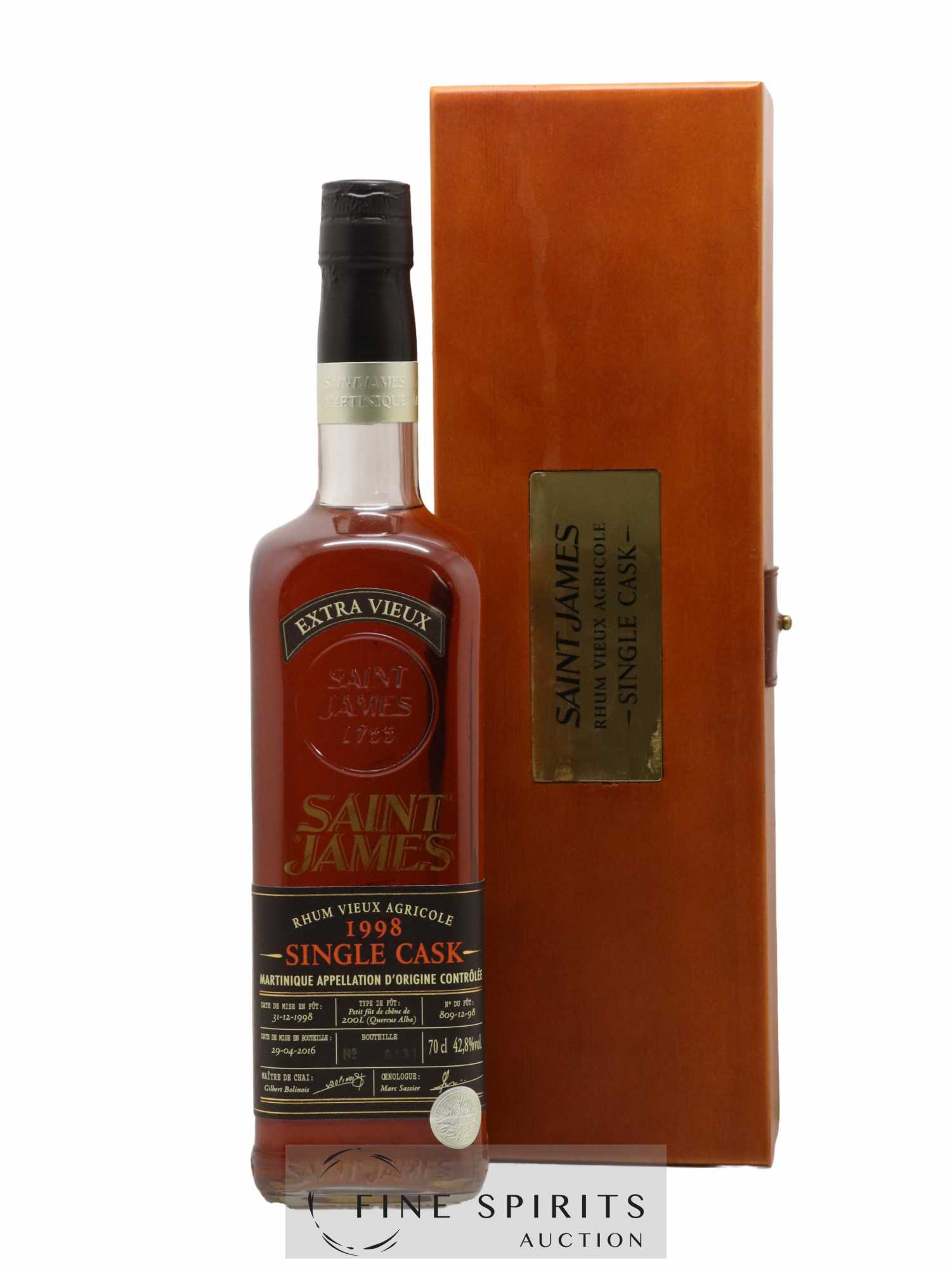 Saint James 1998 Of. Single Cask n°809-12-98 - bottled 2016