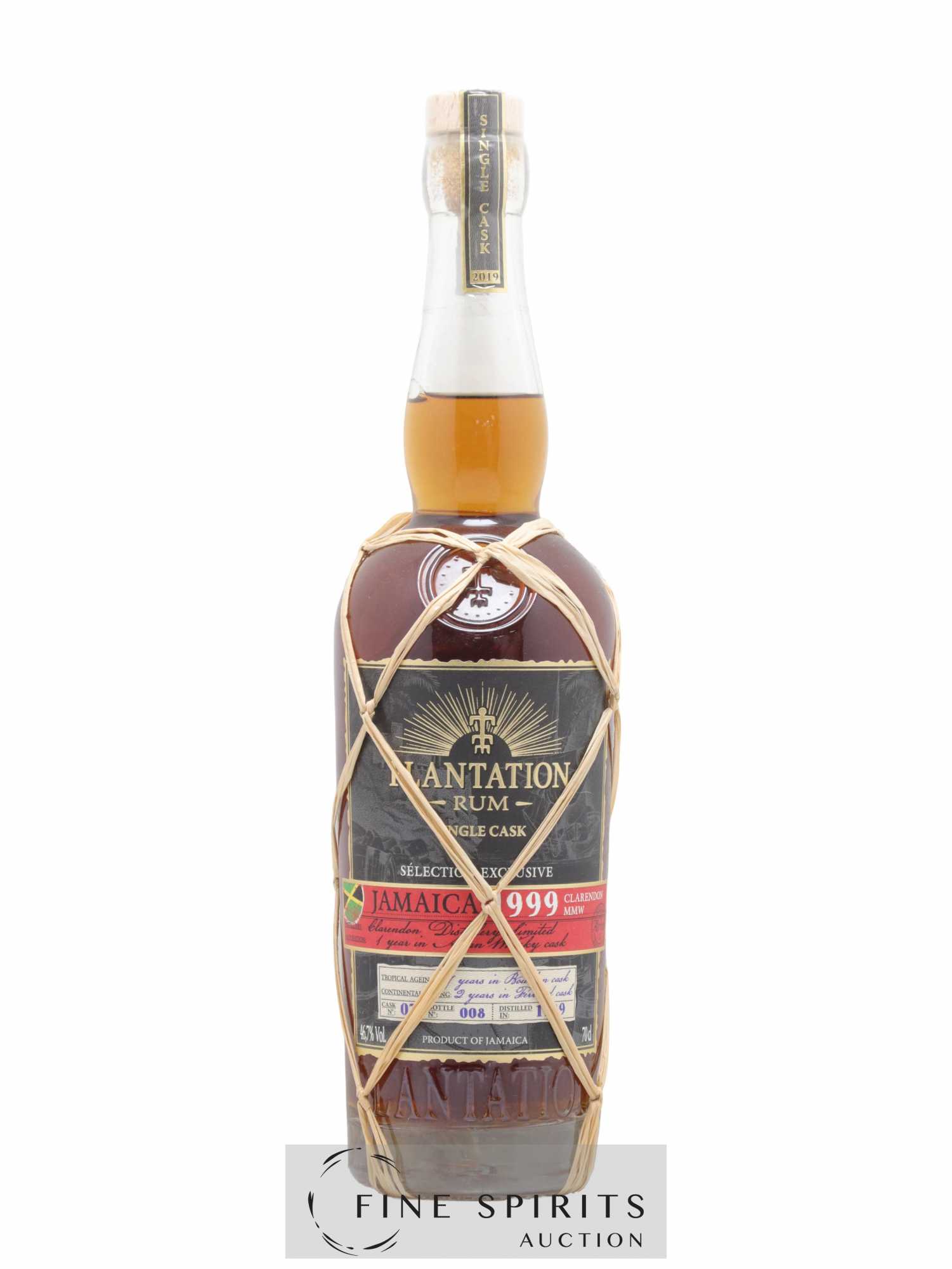 Plantation 1999 Of. Jamaica Cask n°07 - bottled 2019 Single Cask Collection
