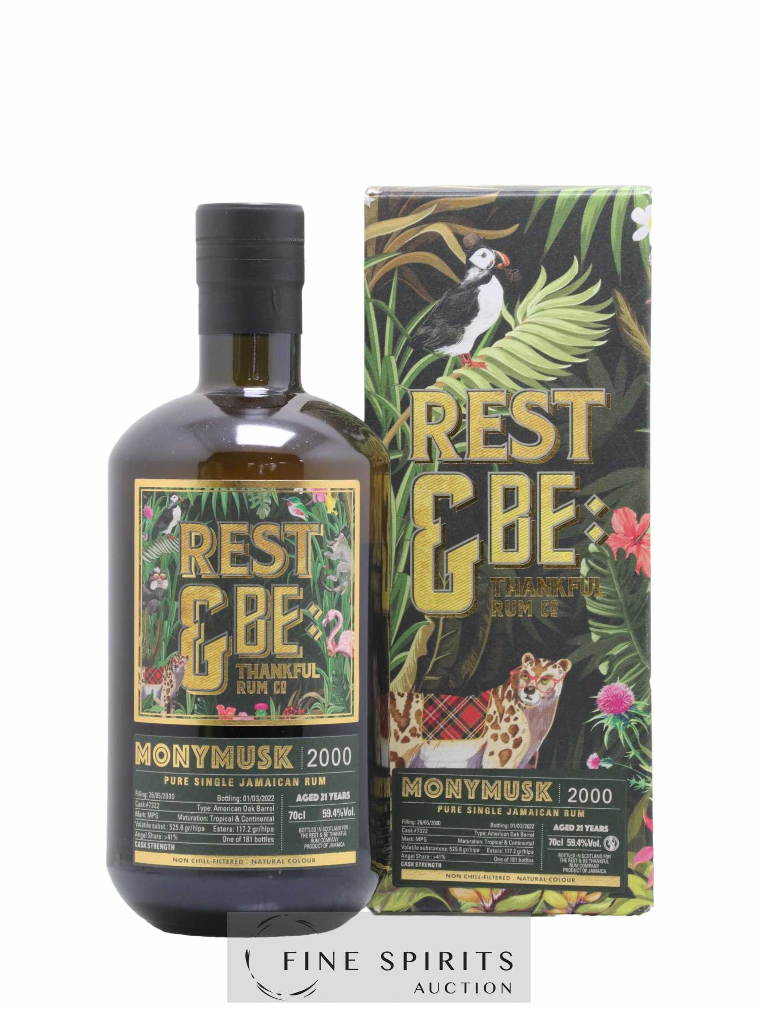 Monymusk 21 years 2000 Rest & Be Thankful Cask n°7322 - One of 181 - bottled 2022
