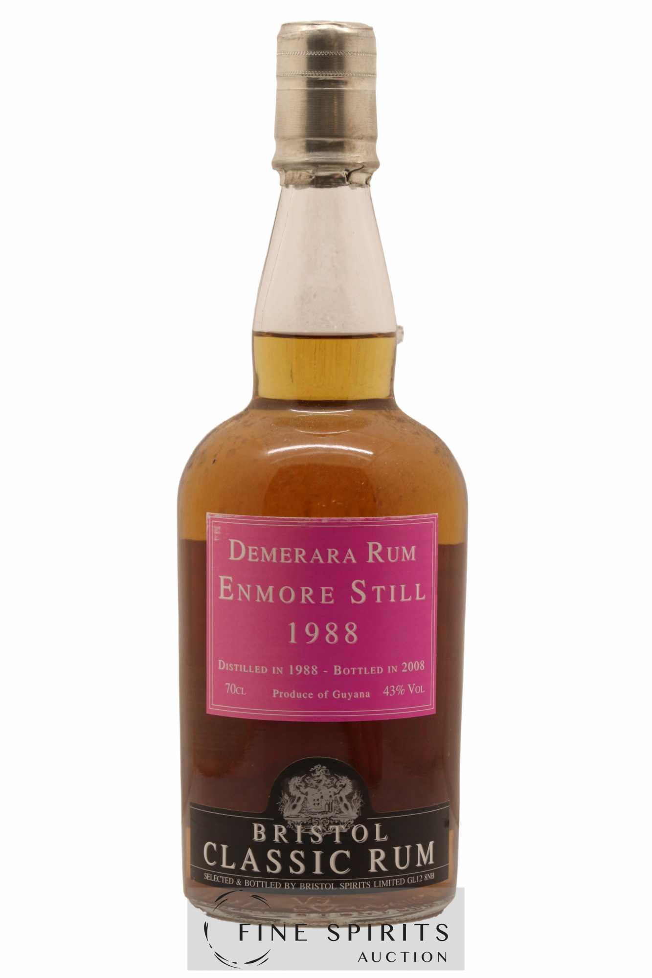 Enmore Still 1988 Bristol Spirits Bristol Classic Rum bottled 2008