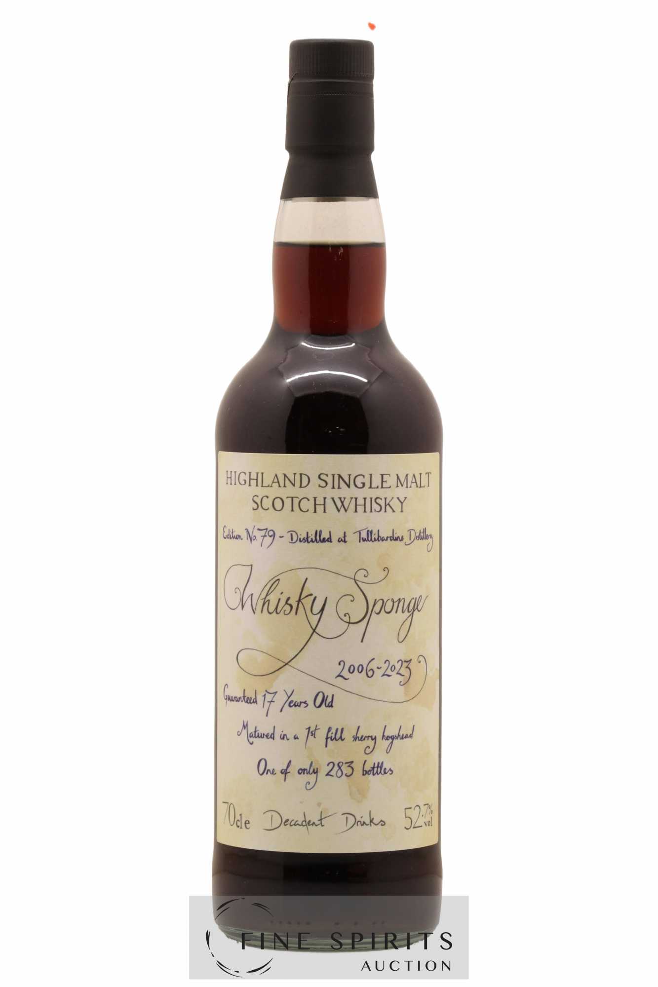 Tullibardine 17 years 2006 Whisky Sponge Edition n°79 One of 283 - bottled 2023