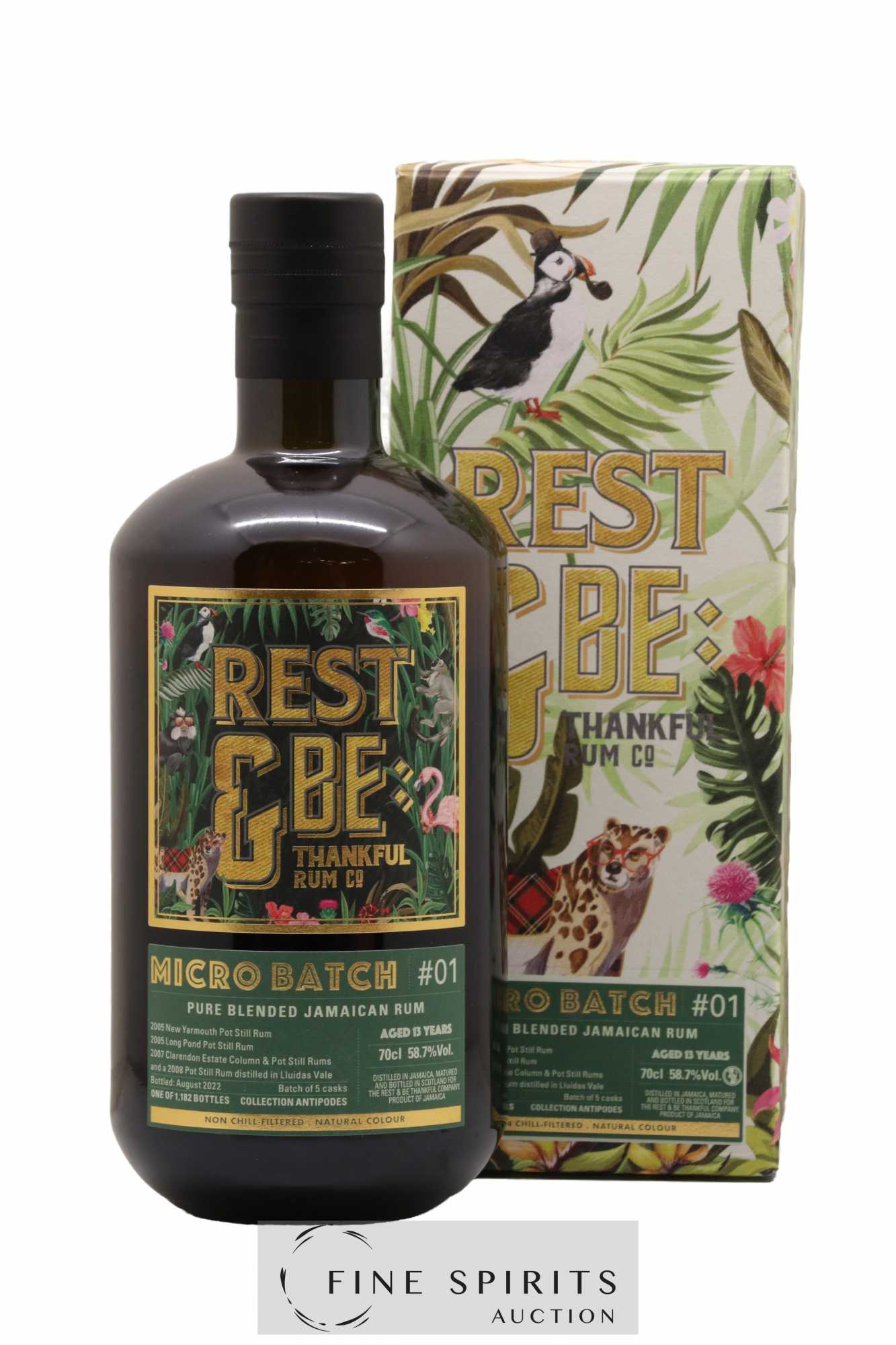 Rest & Be Thankful 13 years Of. Micro Batch n°1 - One of 1182 - bottled 2022 Collection Antipodes