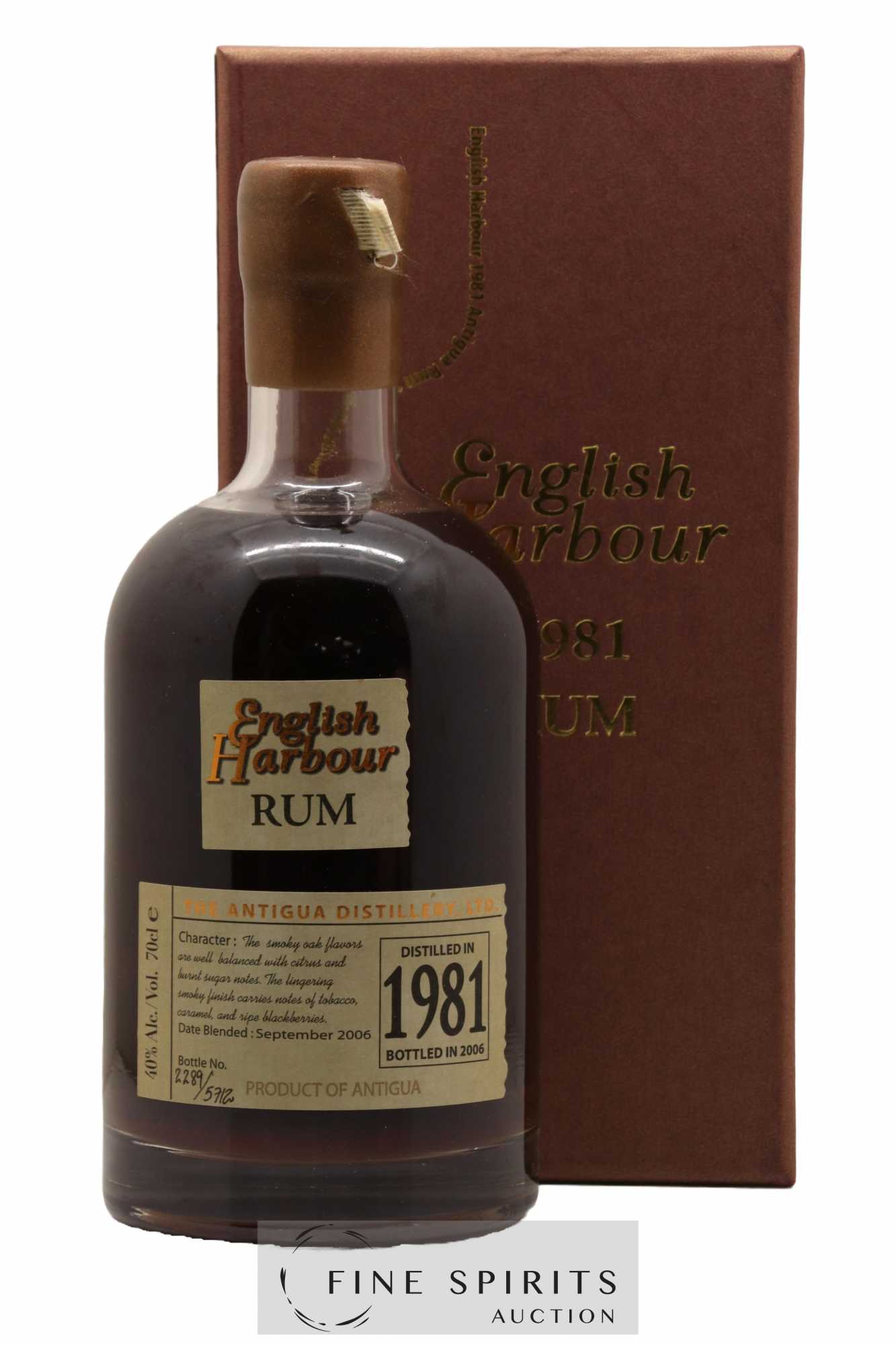 English Harbour 1981 Of. One of 5712 - bottled 2006