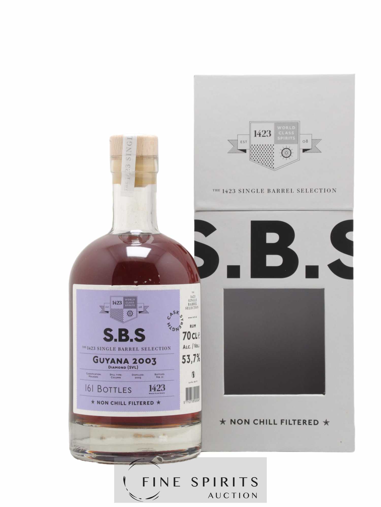 S.B.S 1423 Ltd. Guyana 2003 One of 161 - bottled 2021