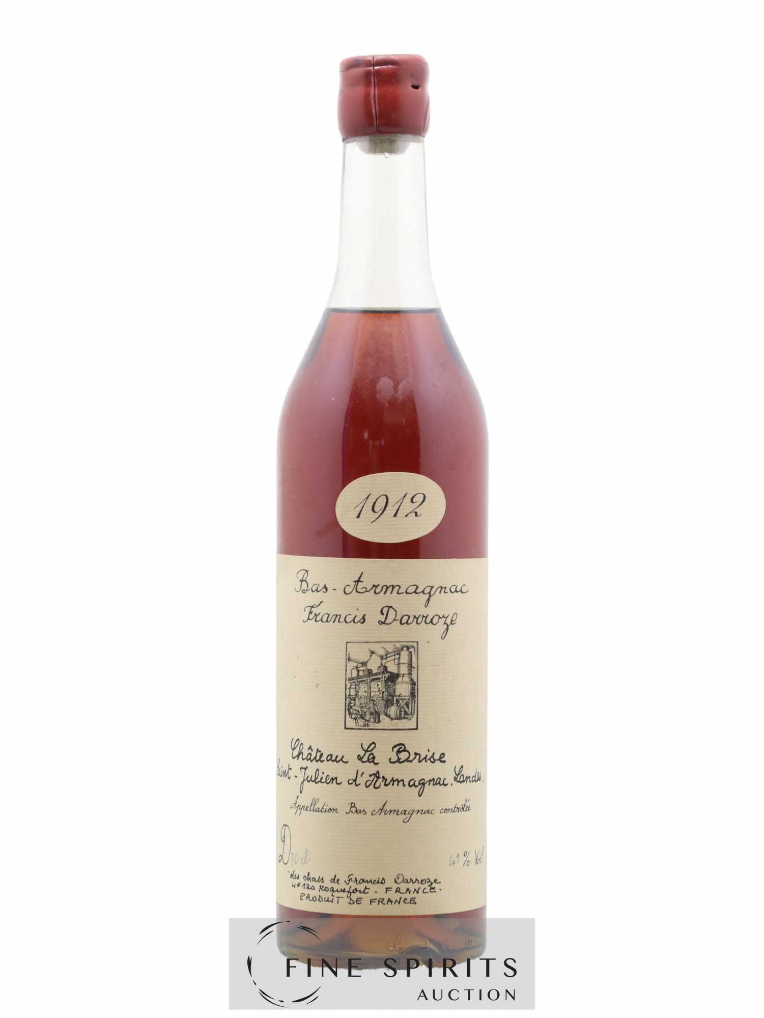 Francis Darroze 1912 Of. Château La Brise bottled 1989