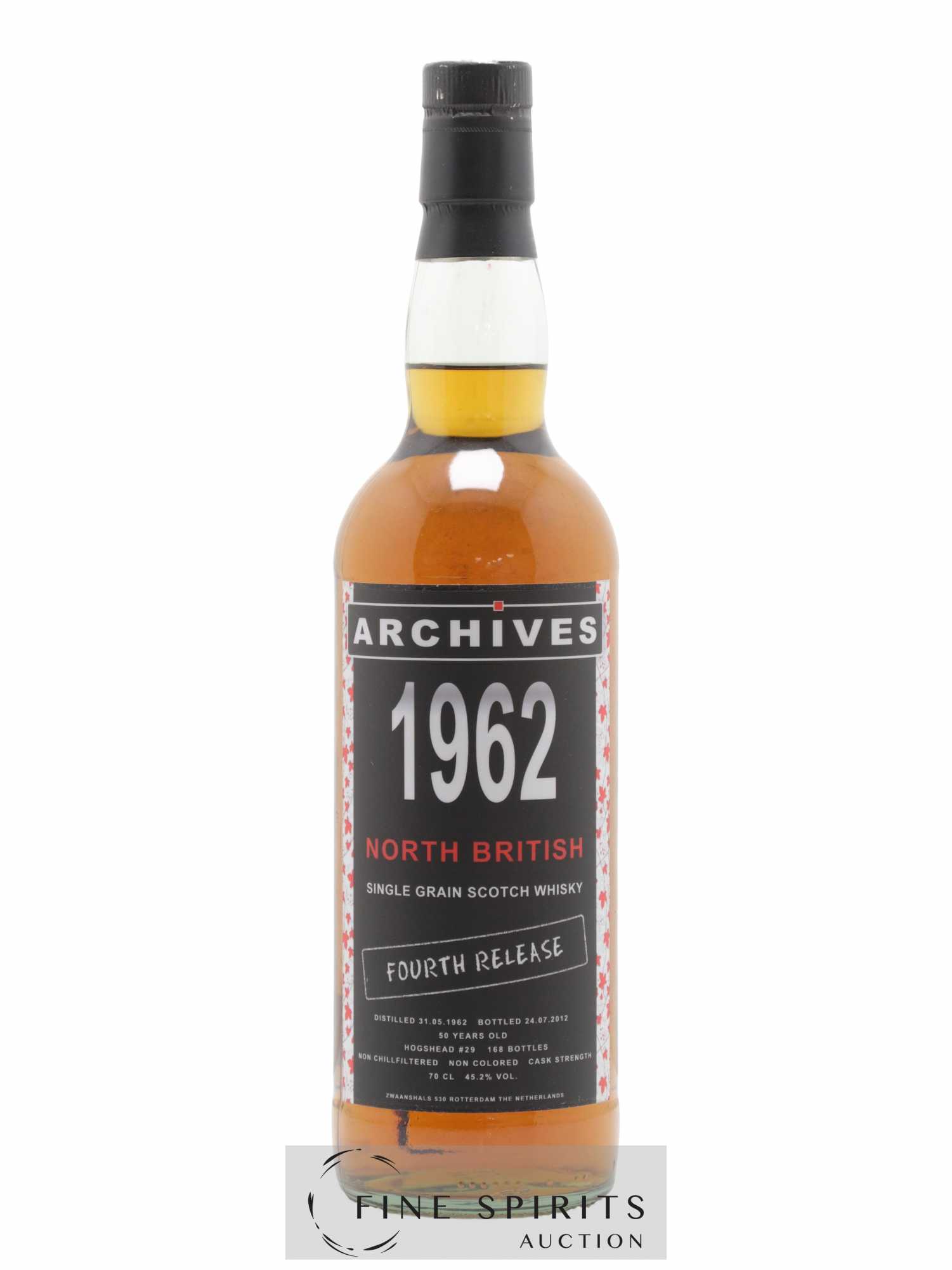 North British 50 years 1962 Archives Fourth Release Hogshead n°29 - One of 168 - bottled 2012