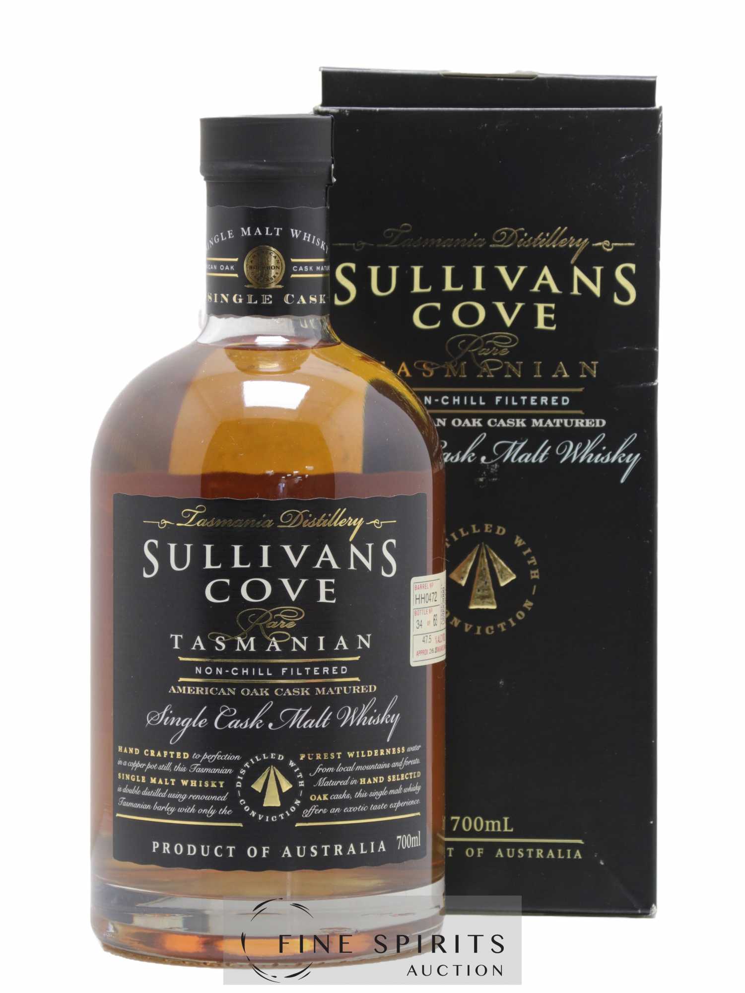 Sullivans Cove 2000 Of. American Oak Barrel n°HH0472 - One of 63 - bottled 2017