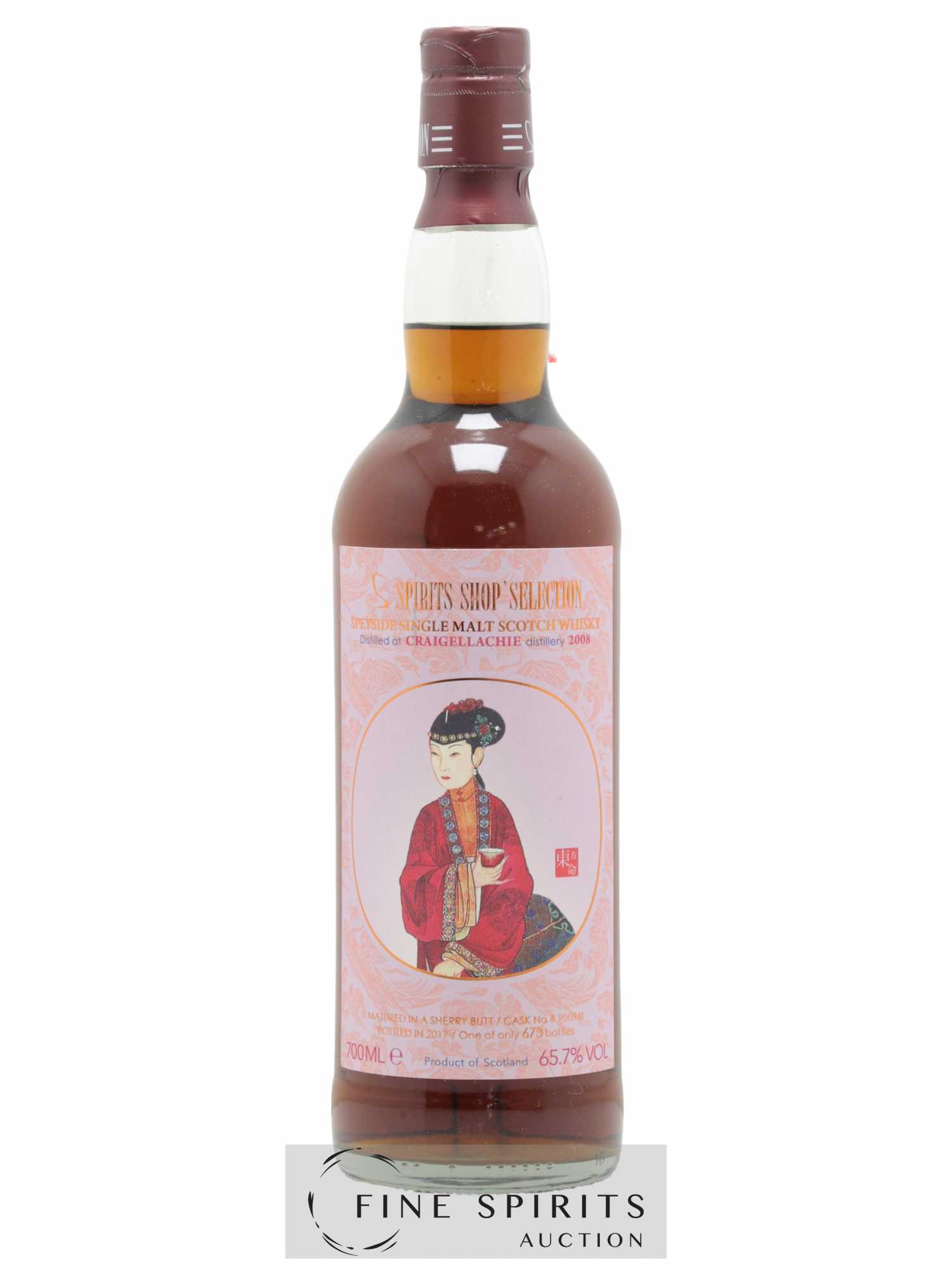 Craigellachie 2008 Spirits Shop' Selection Cask n°900941 - One of 673 - bottled 2017