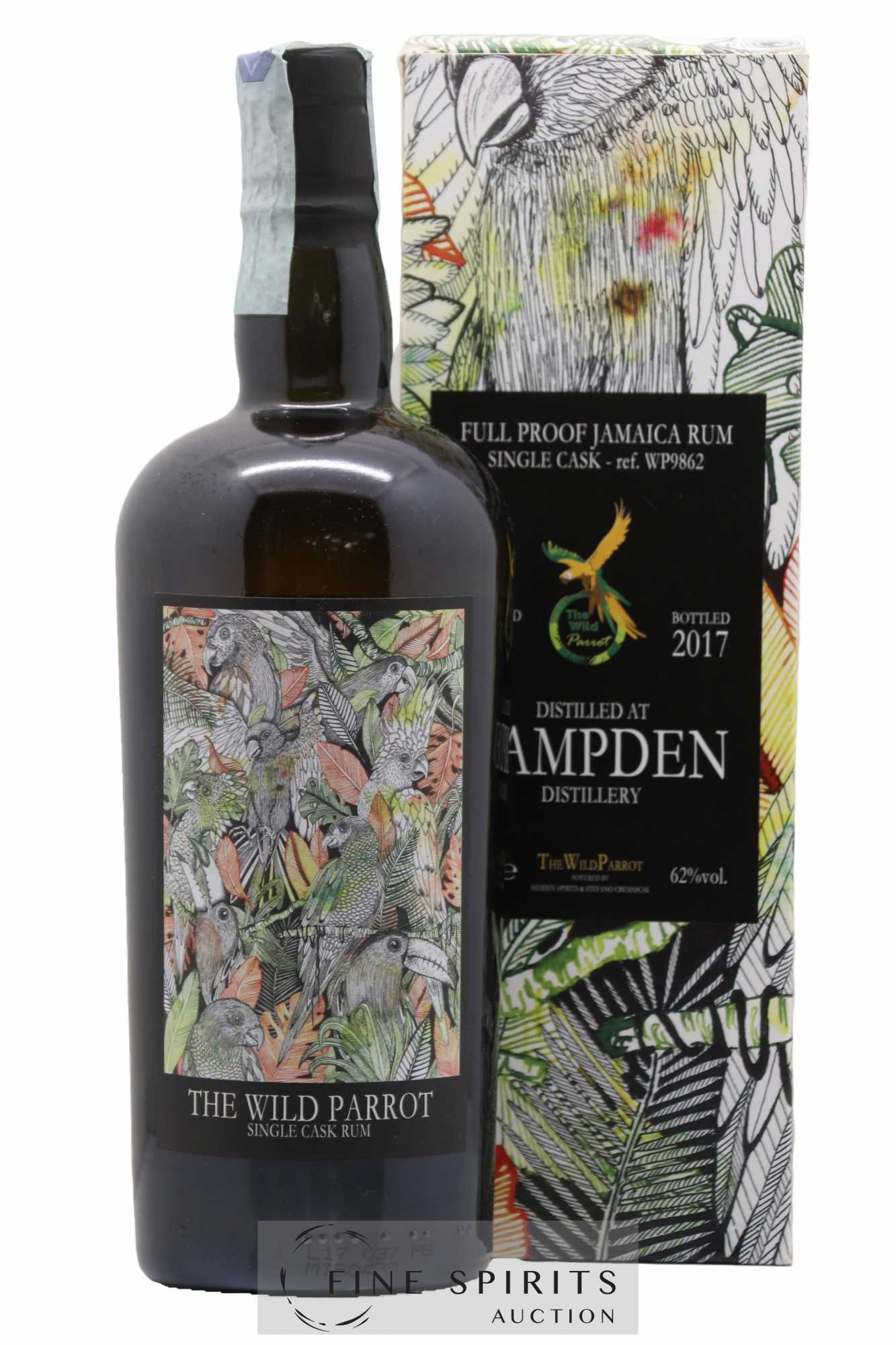 Hampden 1998 Hidden Spirits The Wild Parrot Single Cask n°WP9862 - bottled 2017