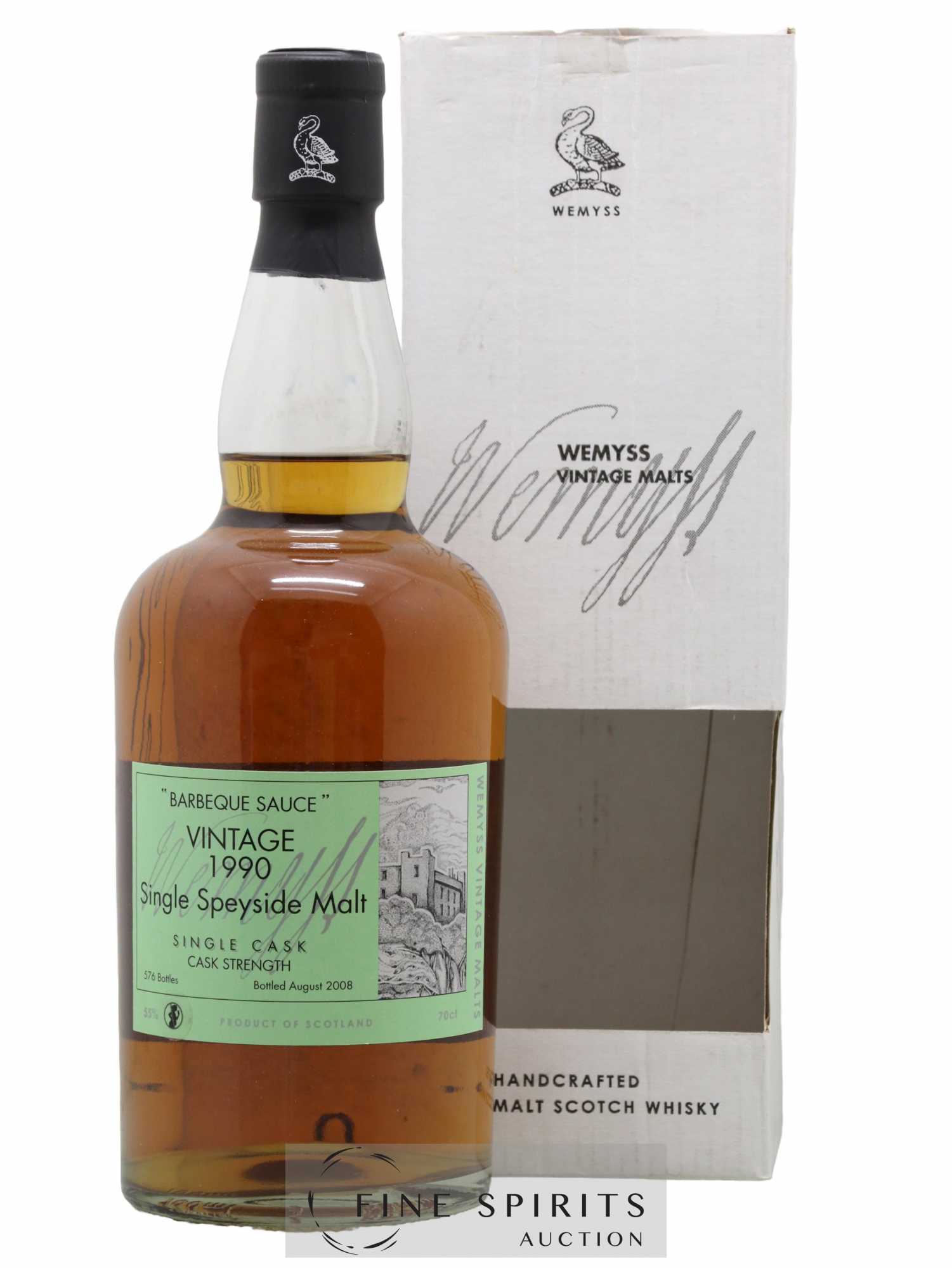 Mortlach 1990 Wemyss Malts Barbeque Sauce One of 576 - bottled 2008 Single Cask Release