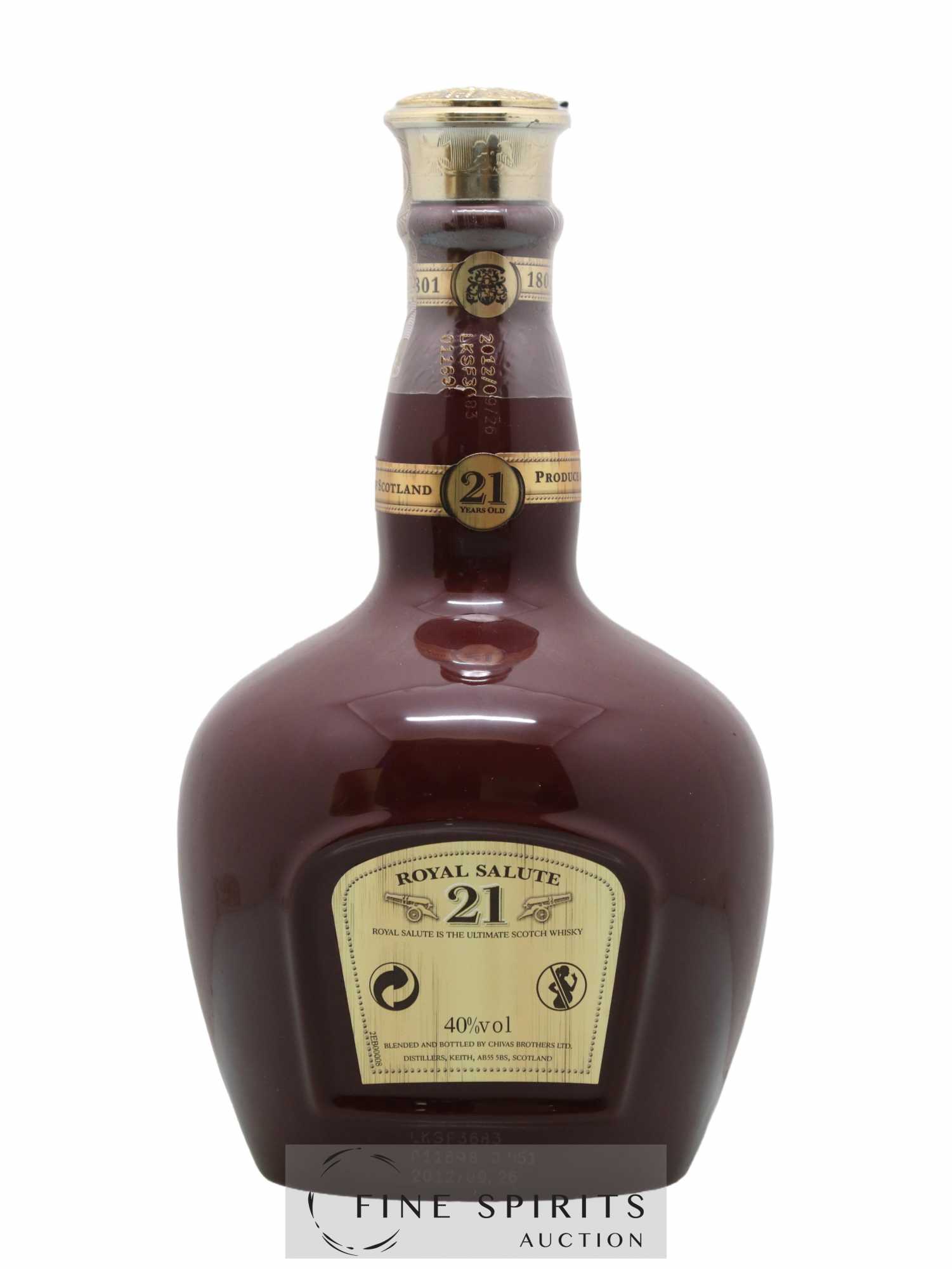 Buy Chivas 21 years Of. The Ruby Flagon Royal Salute (lot: 506)