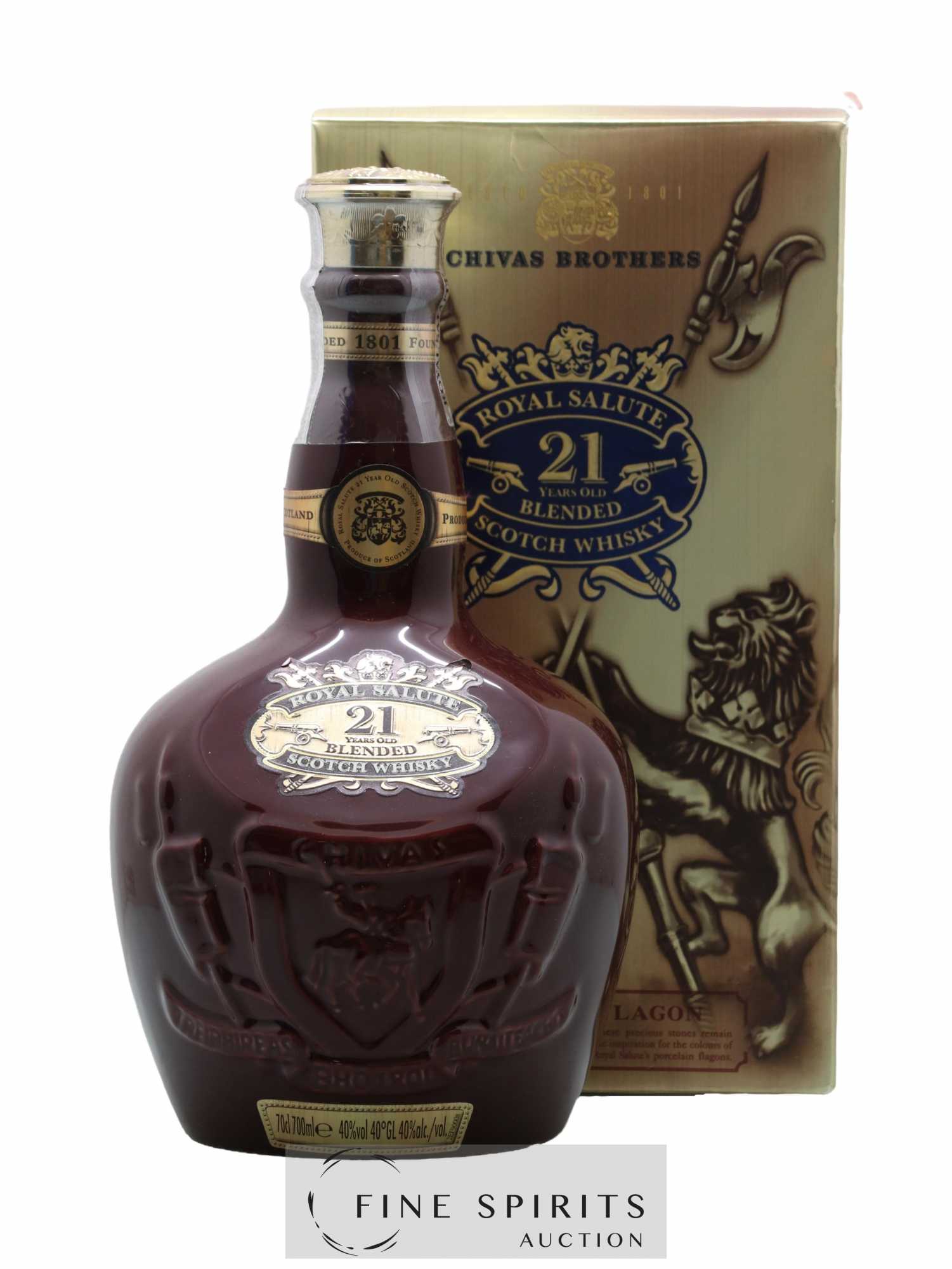 CHIVAS BROTHERS  SALUTE 21年 Chivas - Royal Salute 21 Year Old (Sapphire) Whisky Auction