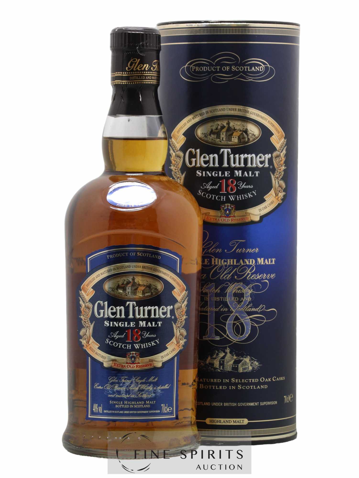 Buy Glen Turner 18 years Of. Extra Old Reserve (lot: 637)