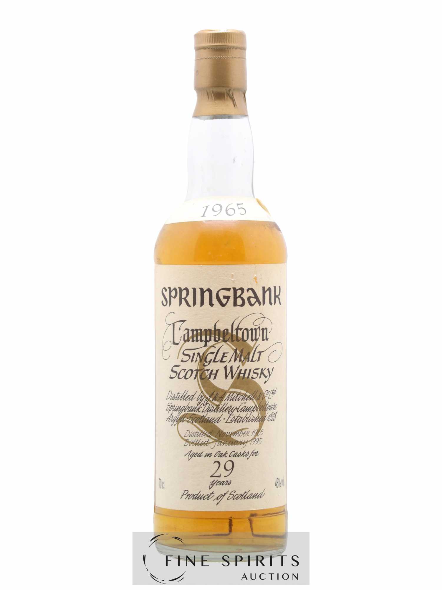 Springbank 29 years 1965 Of. bottled 1995