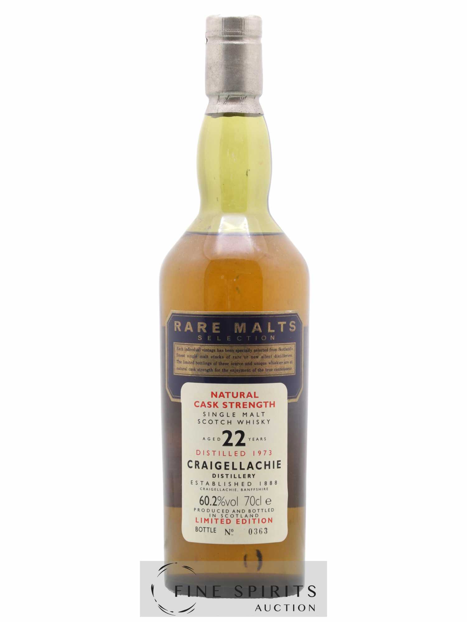 Craigellachie 22 years 1973 Of. Rare Malts Selection Natural Cask Strengh Limited Edition