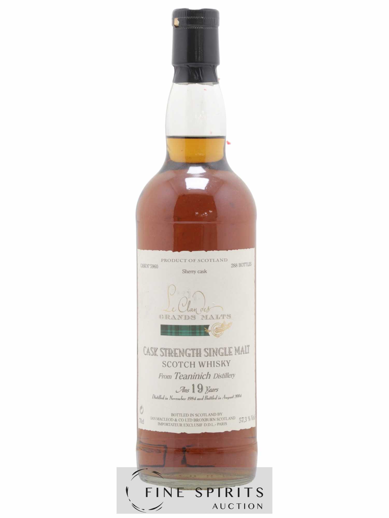 Teaninich 19 years 1984 Ian Macleod Sherry Cask n°5960 - One of 288 - bottled 2004 DDL Le Clan des Grands Malts