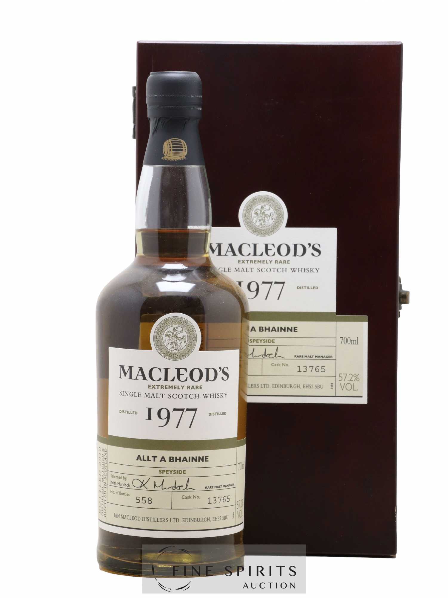Allt-a-Bhainne 1977 Ian Macleod Cask n°13765 - One of 558 - bottled 2010 MacLeod's Extremly Rare