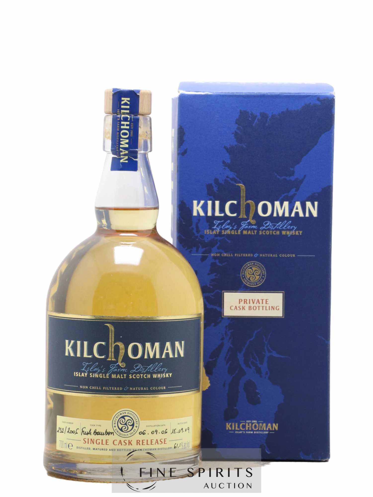 Kilchoman 2006 Of. Fresh Bourbon Cask n°232-2006 - bottled 2009