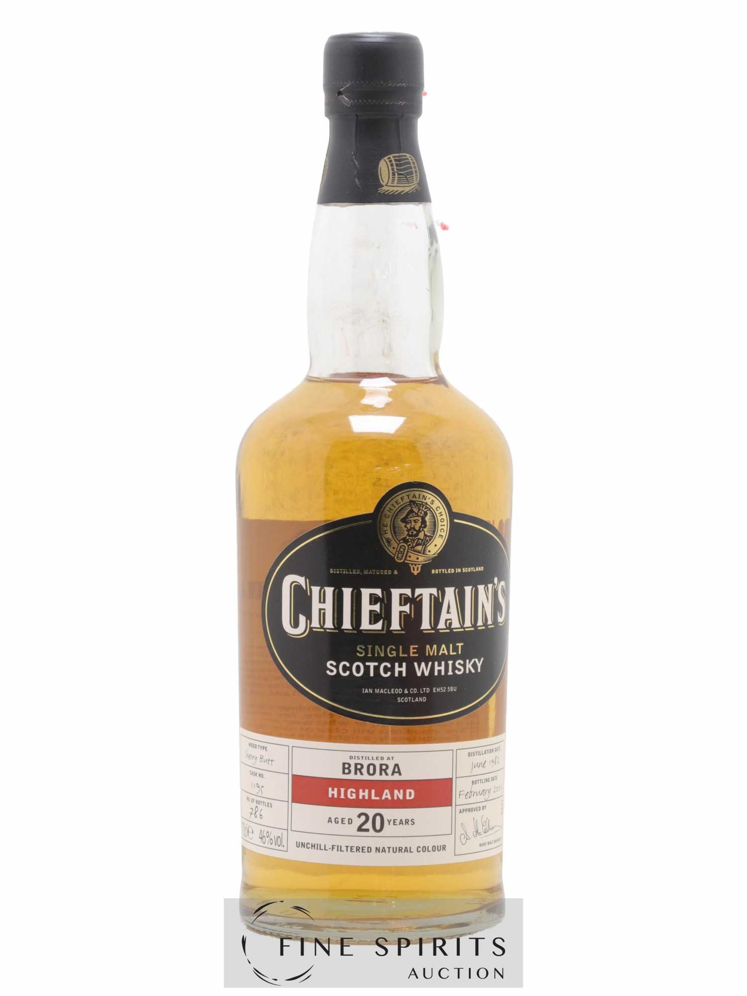 Brora 20 years 1982 Ian Macleod Chieftain's Cask n°1195 - One of 786 - bottled 2003