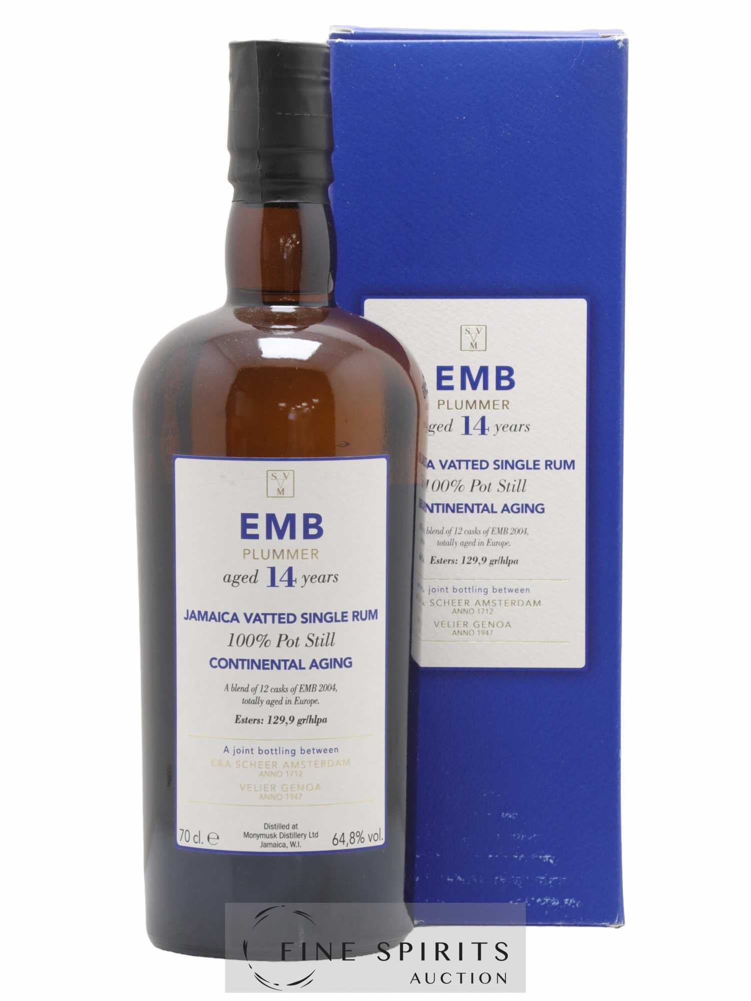 EMB Plummer 14 years Velier Continental Aging E&A Scheer Joint bottling