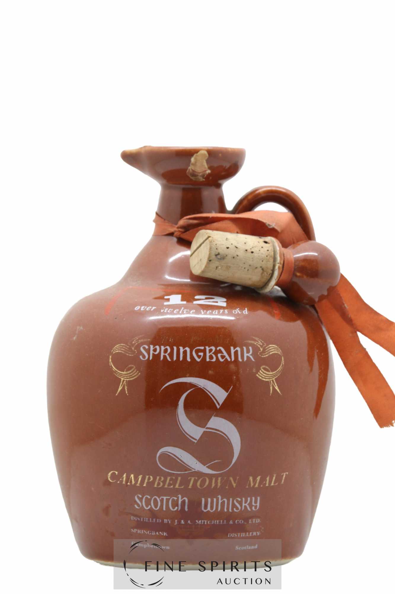 Springbank 12 years Of. Red Ceramic Decanter (75cl.)