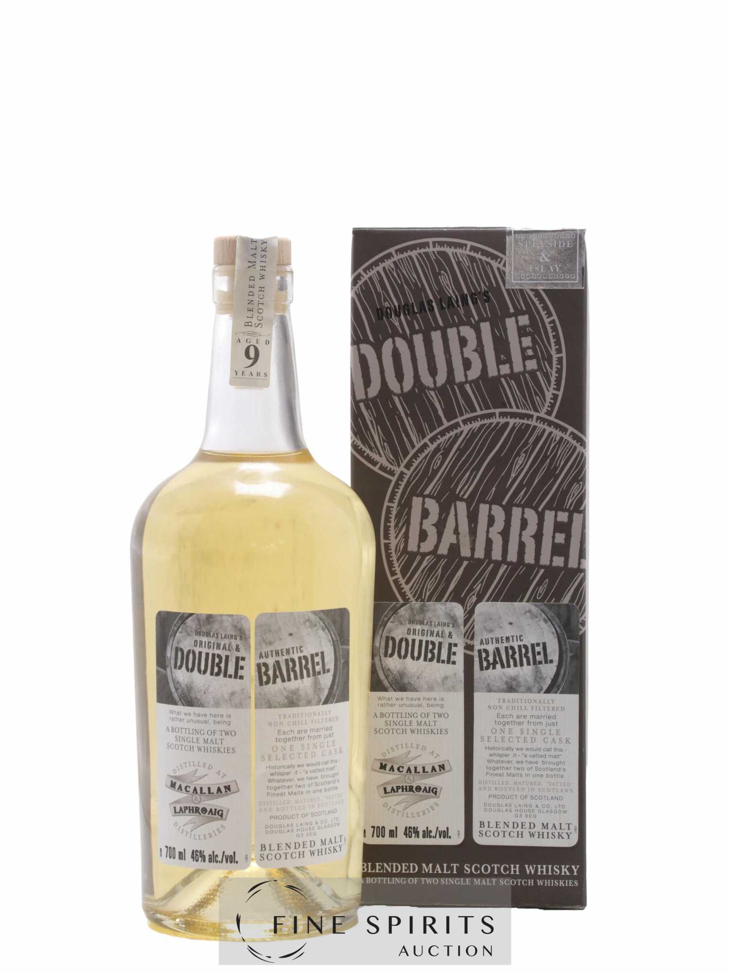 Double Barrel 9 years Douglas Laing Macallan & Laphroaig Original & Authentic