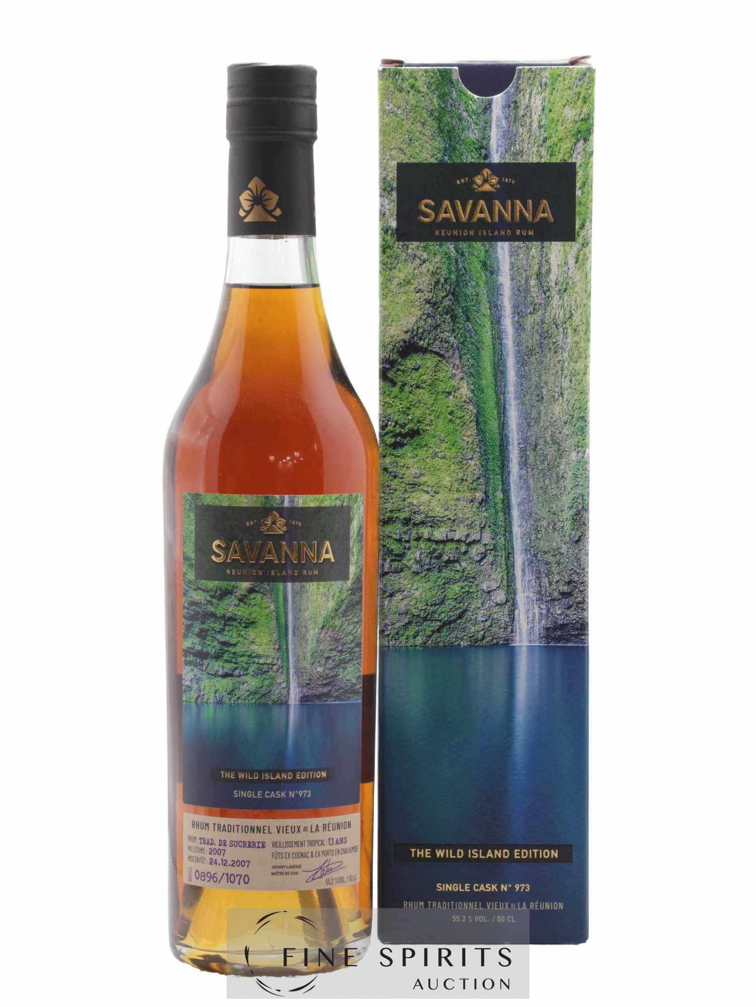 Savanna 13 years 2007 Of. The Wild Island Edition Single Cask n°973 - One of 1070