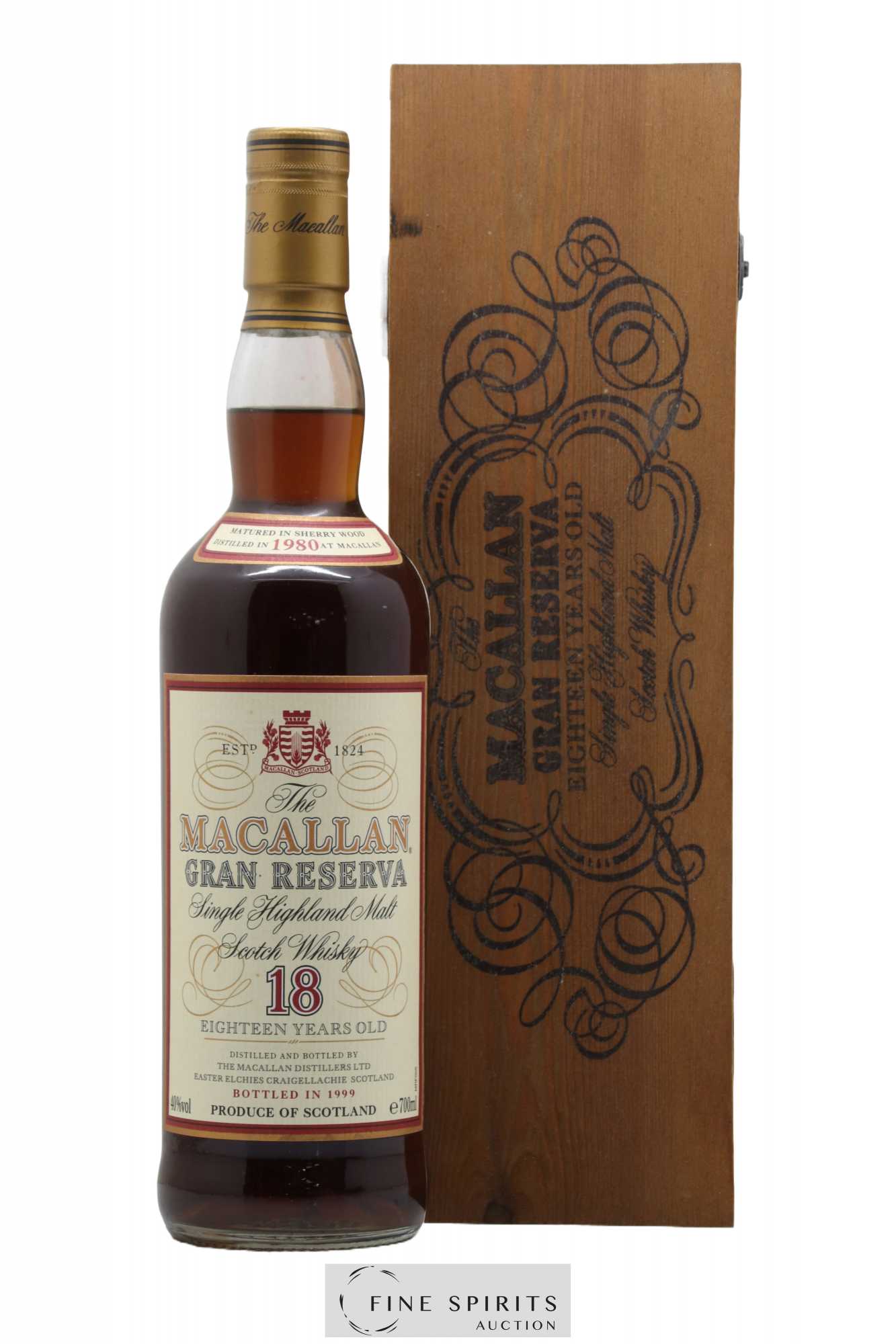 Macallan (The) 18 years 1980 Of. Gran Reserva bottled 1999