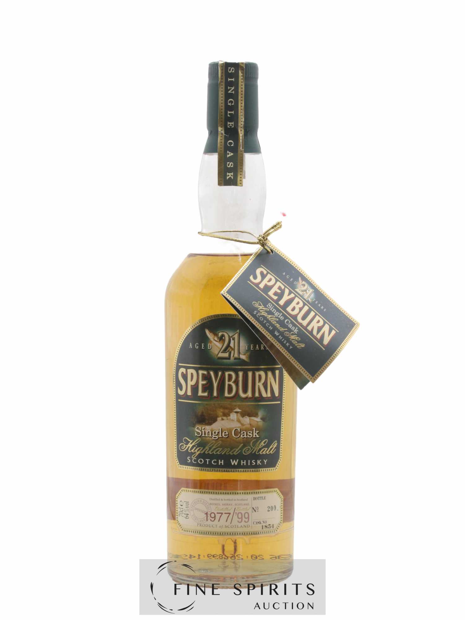 Speyburn 21 years 1977 Of. Single Cask n°1854 - bottled 1999