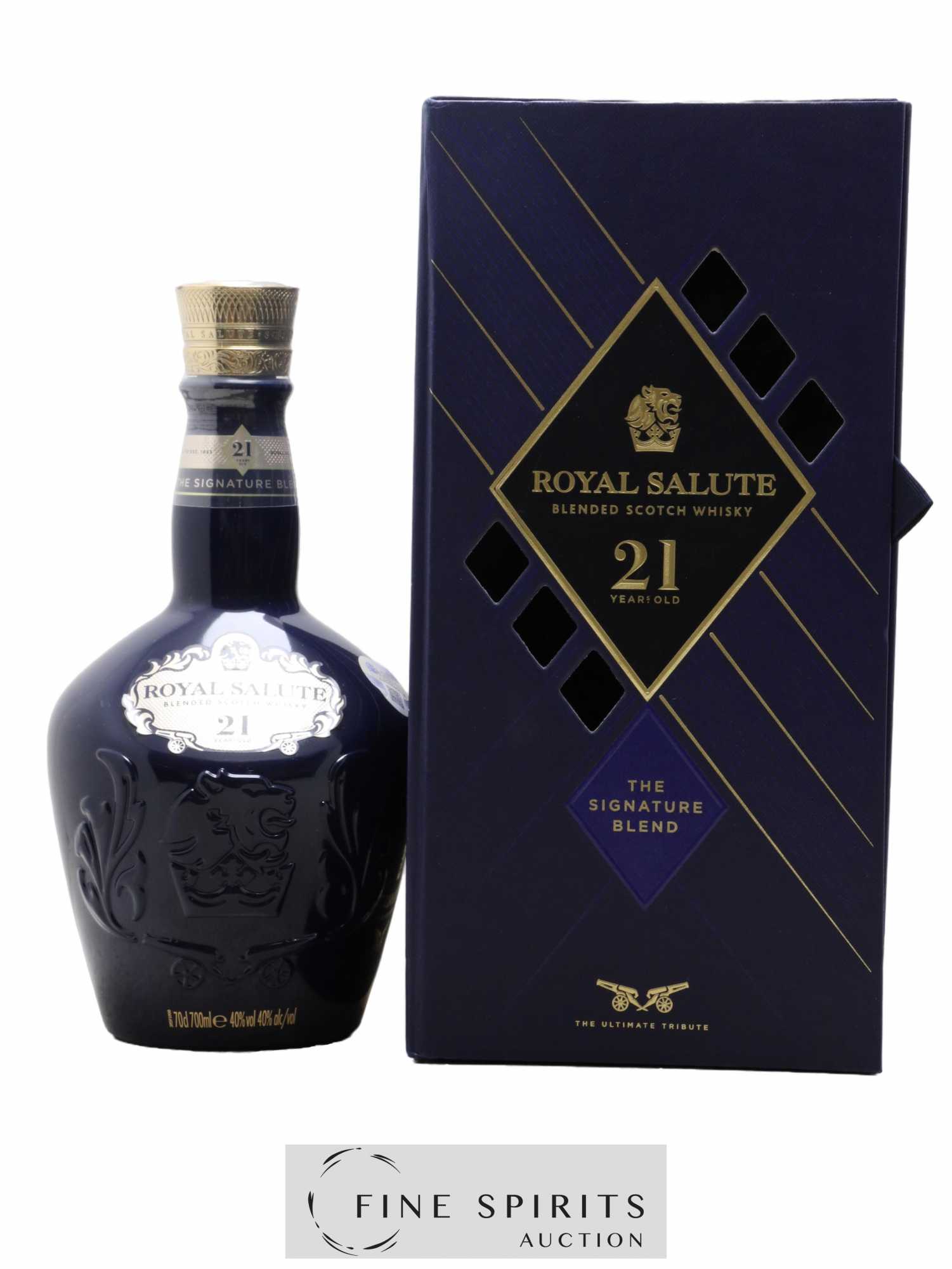 Chivas 21 years Of. Royal Salute Blue Ceramic