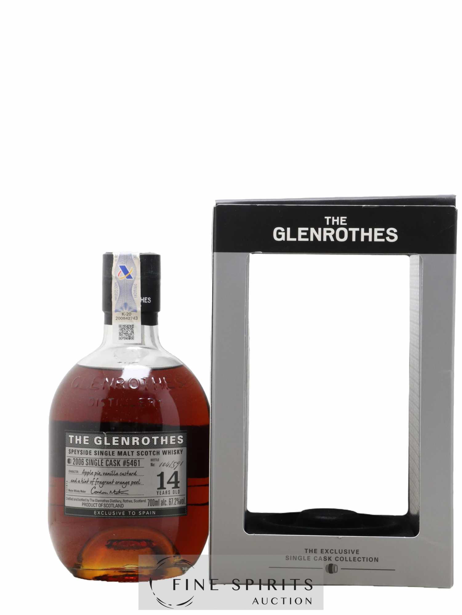 Glenrothes 14 years 2006 Of. Single Cask n°5461 - One of 591 Spain Exclusive