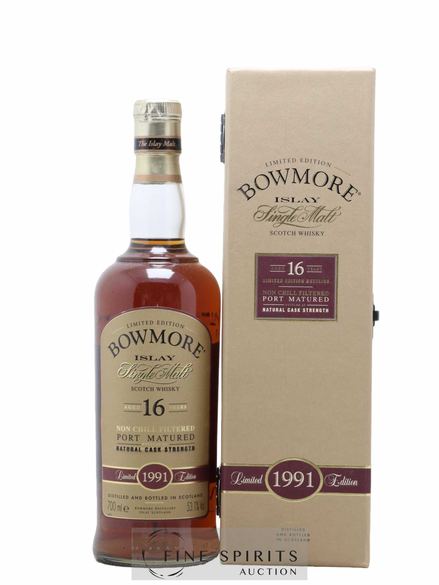 Bowmore 16 years 1991 Of. Port Matured Limited Edition