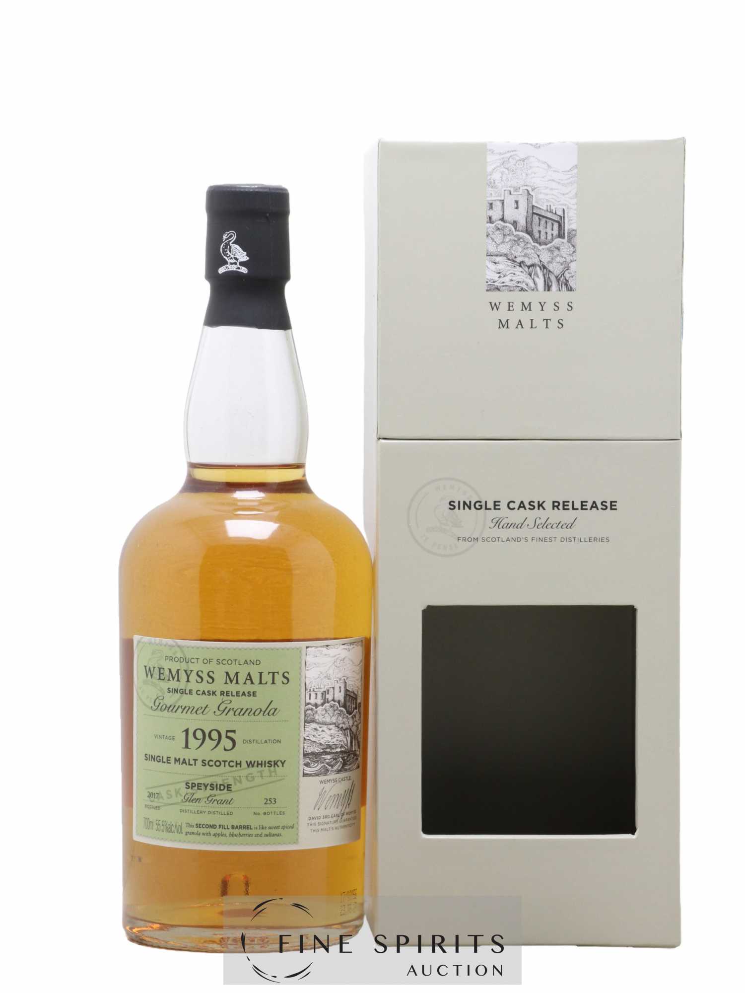 Glen Grant 1995 Wemyss Malts Gourmet Granola One of 253 - bottled 2017 Single Cask Release