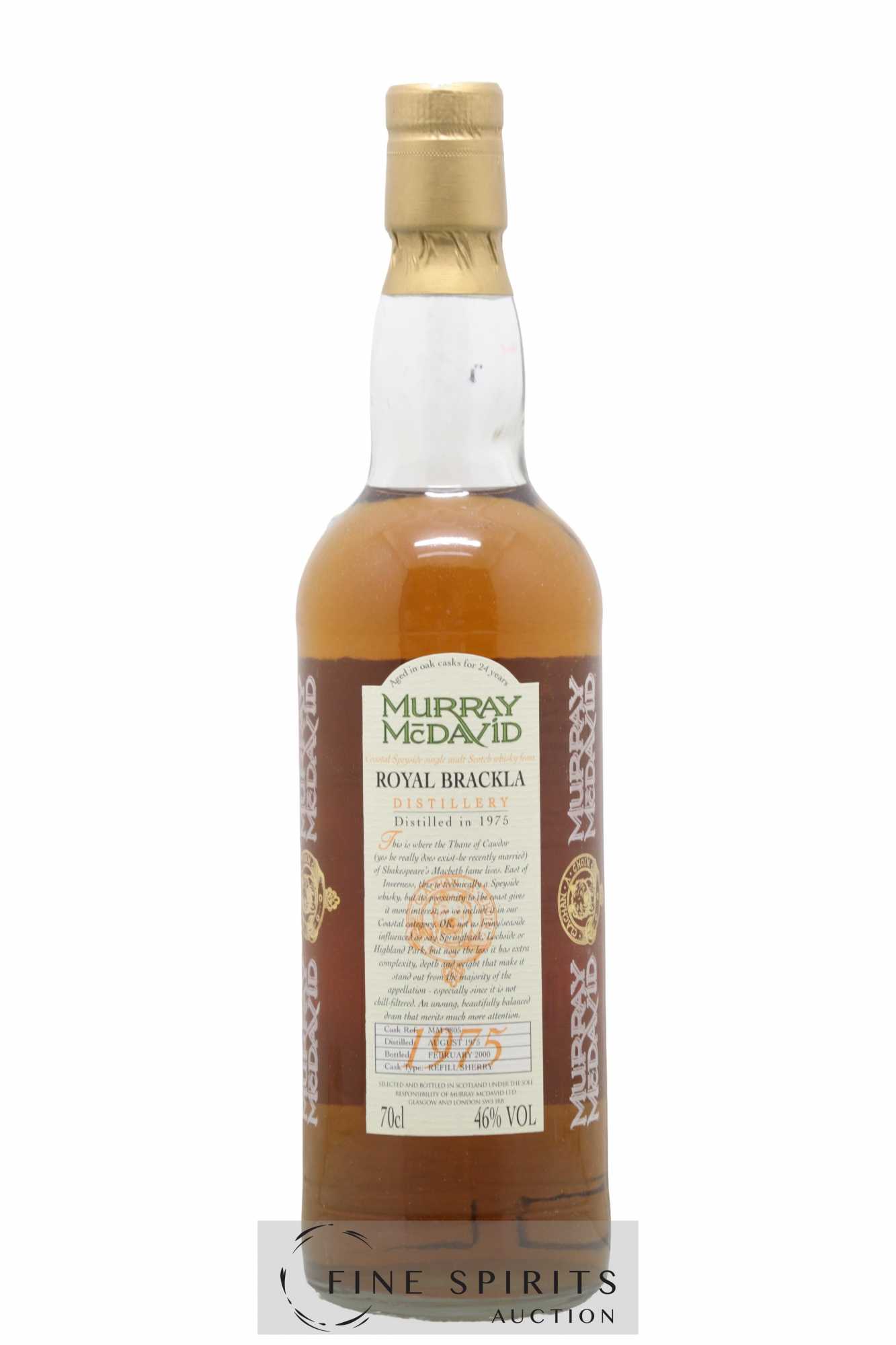 Royal Brackla 24 years 1975 Murray Mc David Cask Ref MM9805 - bottled 2000