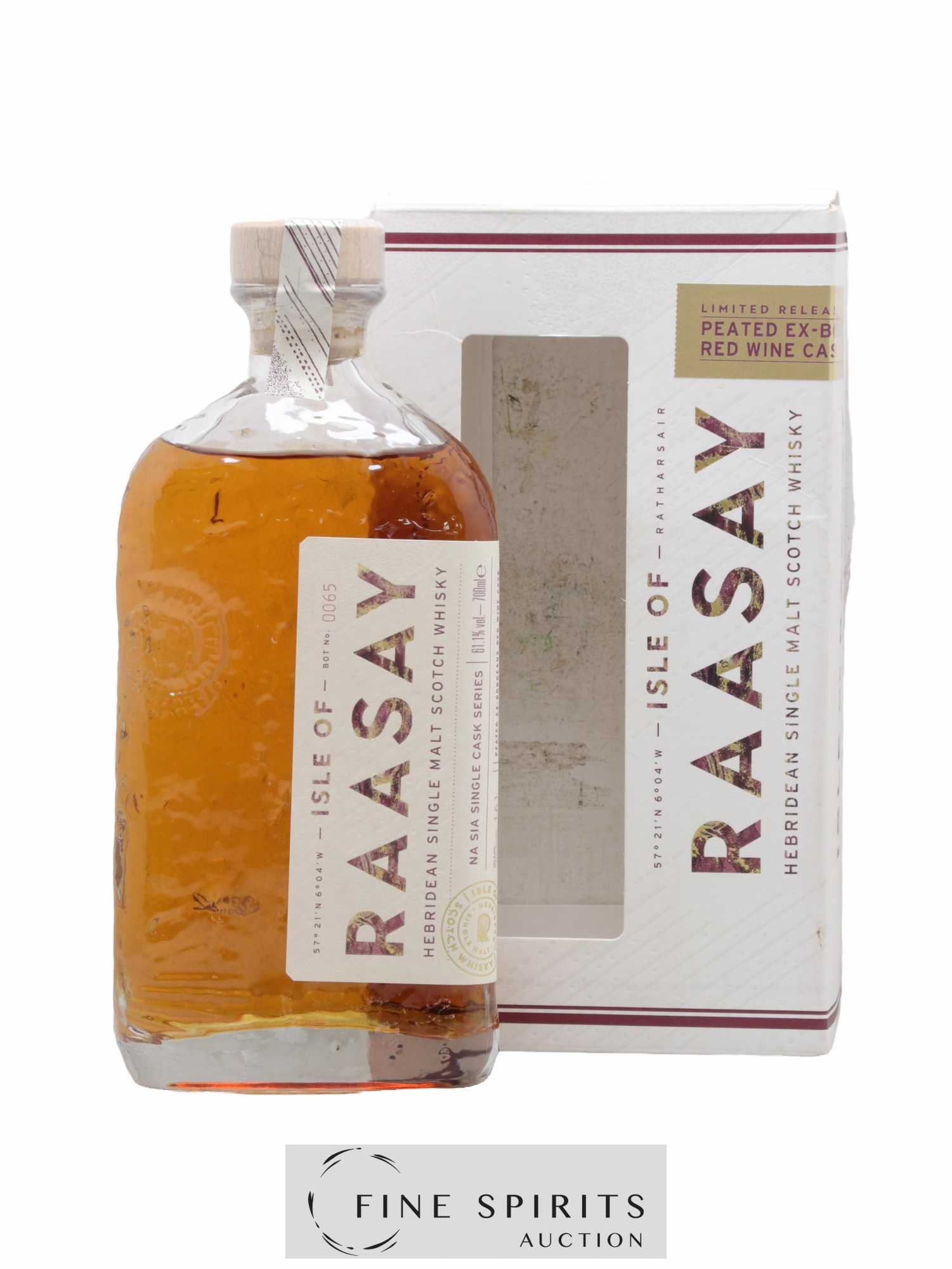 Isle of Raasay Of. Peated Ex-Bordeaux Red Wine Cask n°18-700 Na Sia Single Cask Series