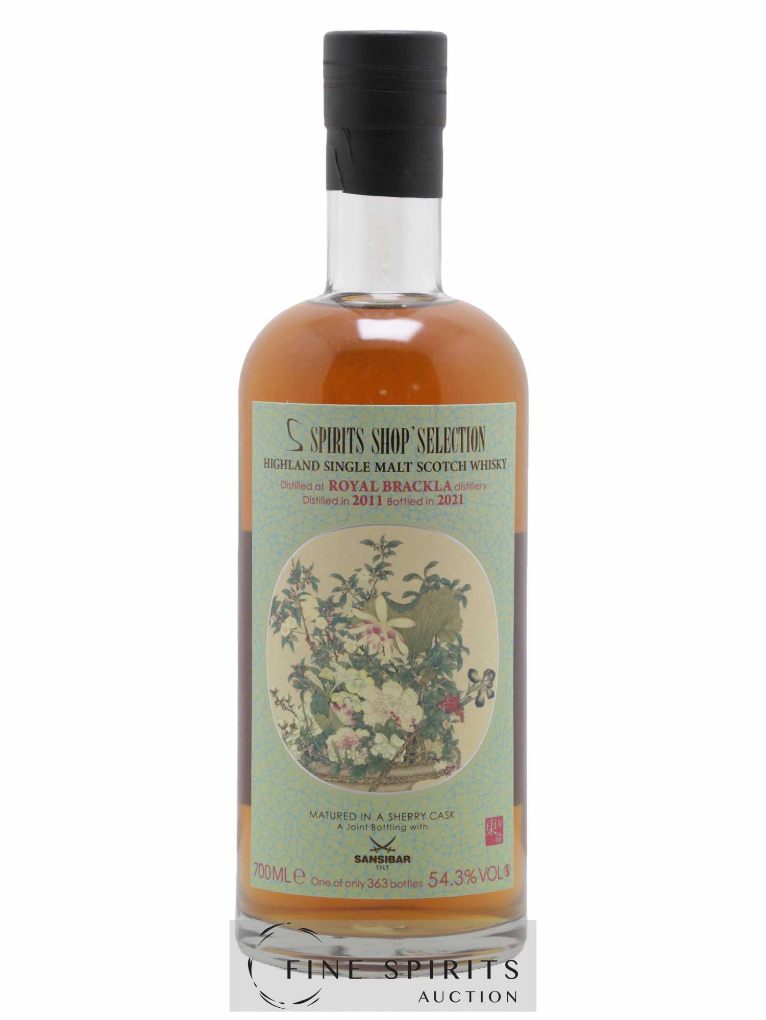 Royal Brackla 2011 Spirits Shop' Selection One of 363 - bottled 2021 Joint bottling with Sansibar