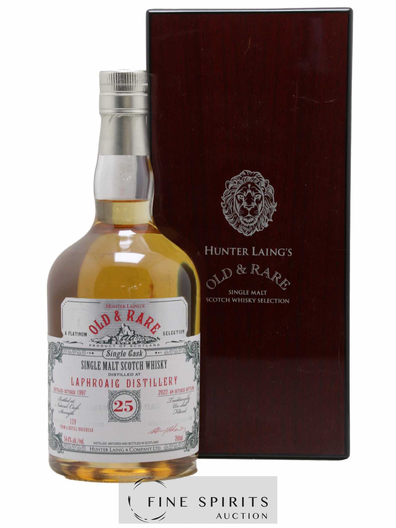 Laphroaig 25 years 1997 Hunter Laing One of 139 - bottled 2022 Old & Rare