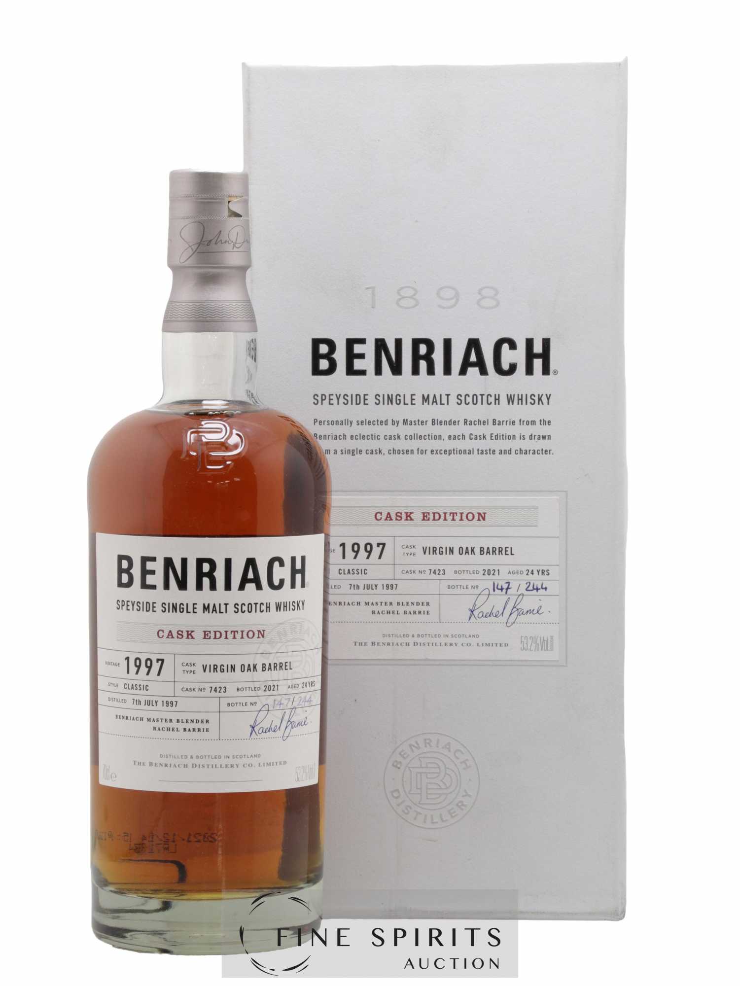 Benriach 24 years 1997 Of. Cask n°7423 - One of 244 - bottled 2021 Cask Edition
