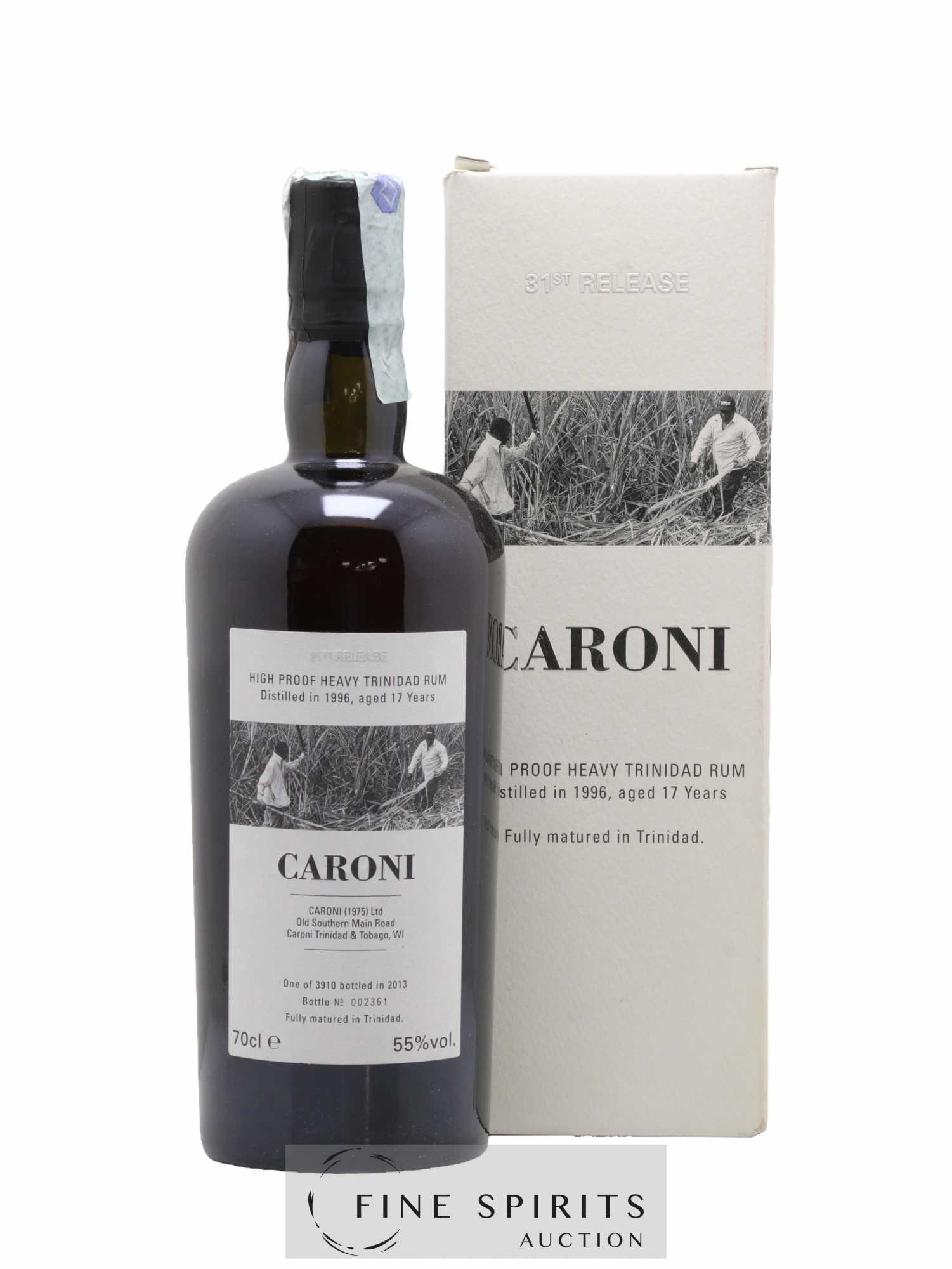 Caroni 17 years 1996 Velier High Proof 31st Release - One of 3910 - bottled 2013