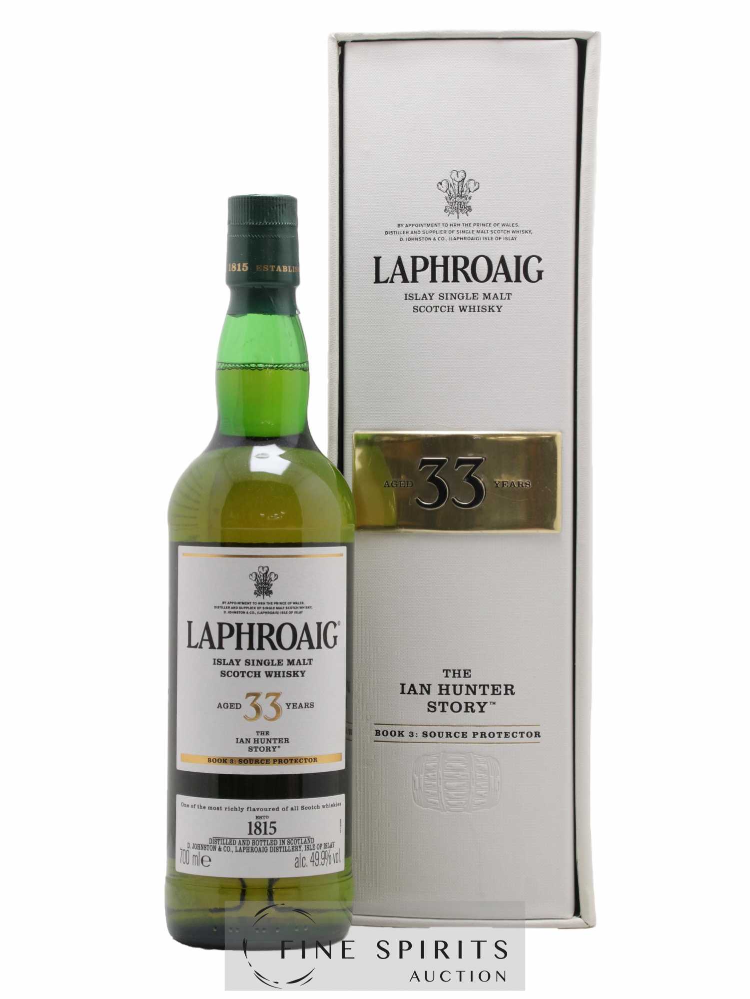 Laphroaig 33 years Of. Book 3 Source Protection The Ian Hunter Story