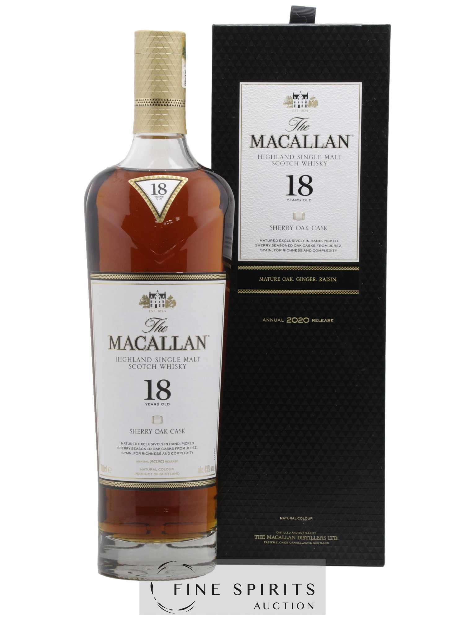 Macallan (The) 18 years Of. Sherry Seasoned Oak Casks from Jerez - Annual 2020 Release